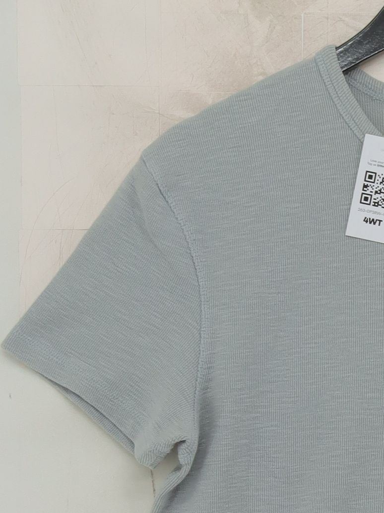AllSaints Men's T-Shirt M Blue 100% Cotton Basic - Image 4