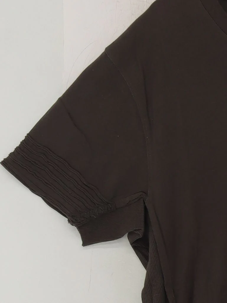 AllSaints Men's T-Shirt M Brown 100% Cotton Basic - Image 4