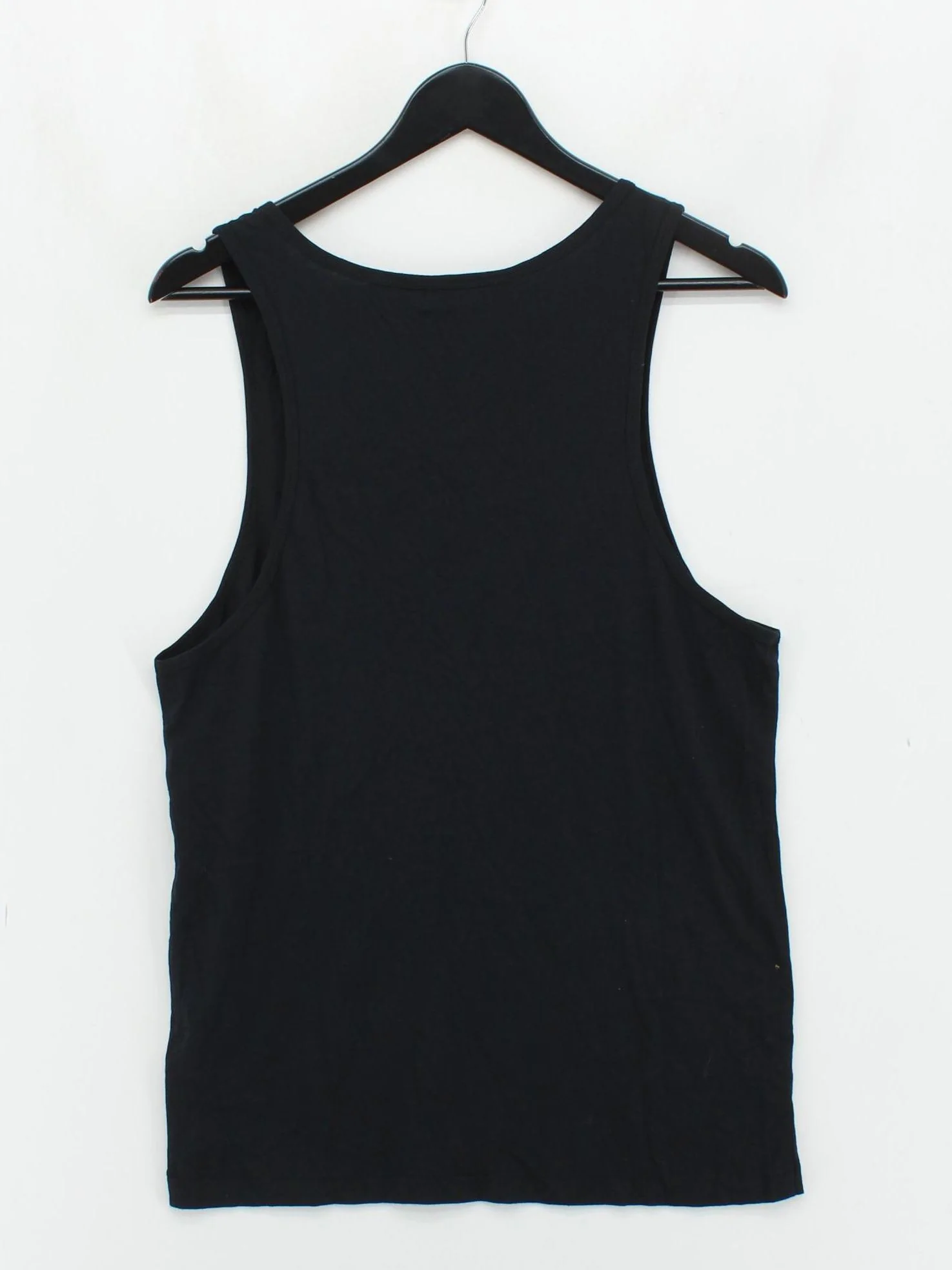 AllSaints Men's T-Shirt S Black 100% Cotton Sleeveless Round Neck Basic - Image 2