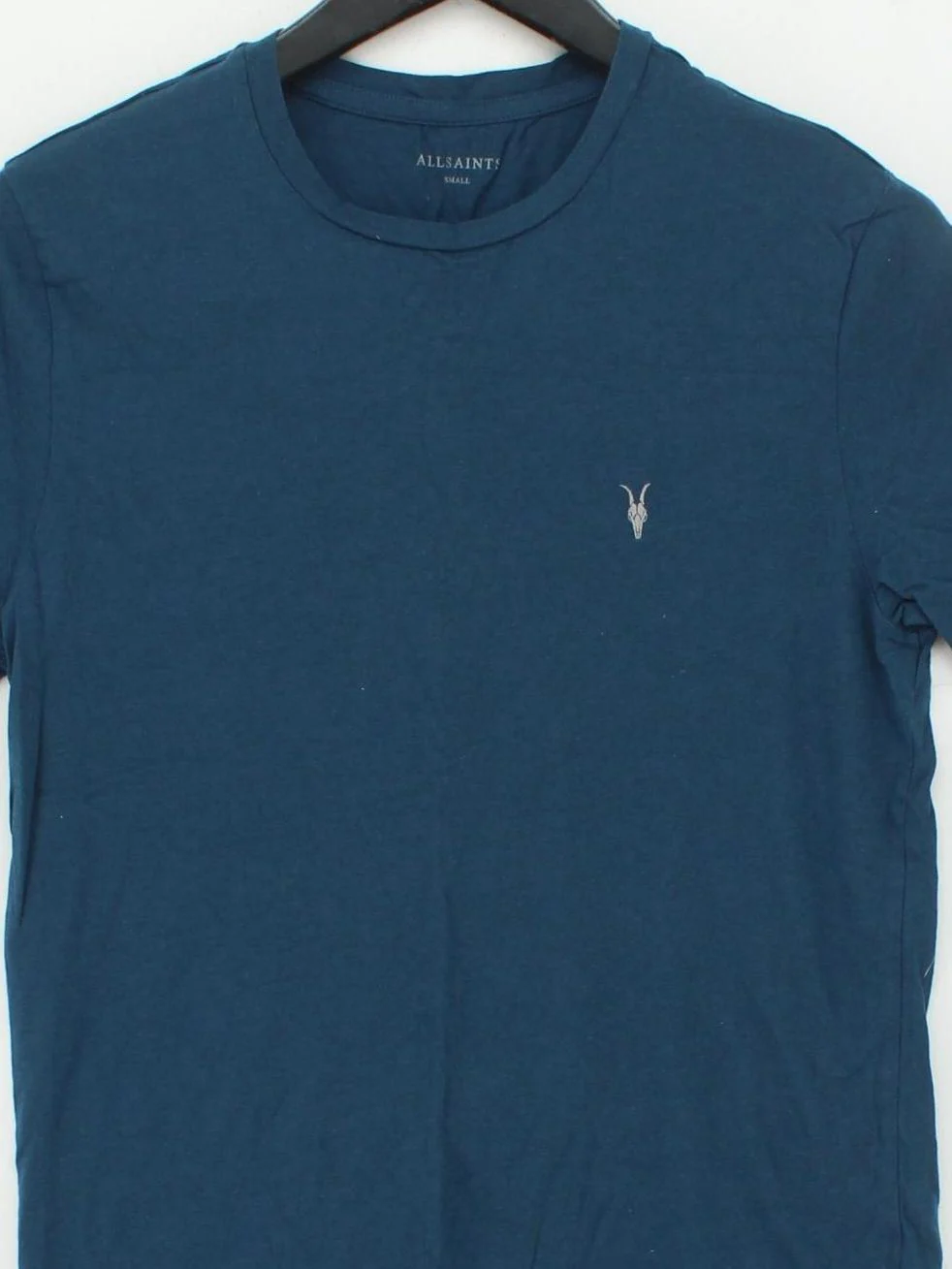 AllSaints Men's T-Shirt S Blue 100% Cotton Basic - Image 3