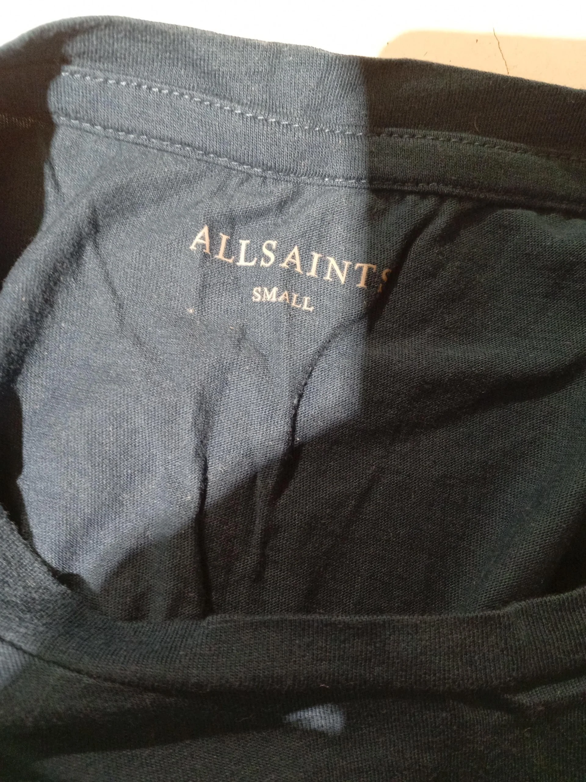 AllSaints Men's T-Shirt S Blue 100% Cotton Basic - Image 5