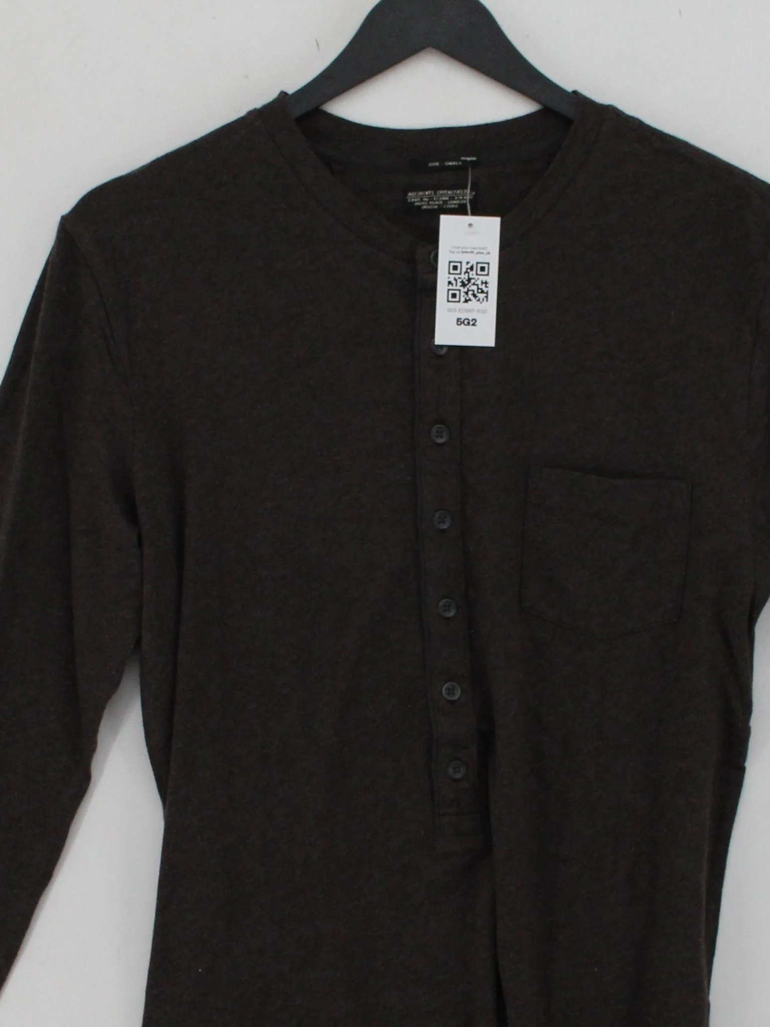 AllSaints Men's T-Shirt S Brown 100% Cotton Basic - Image 3