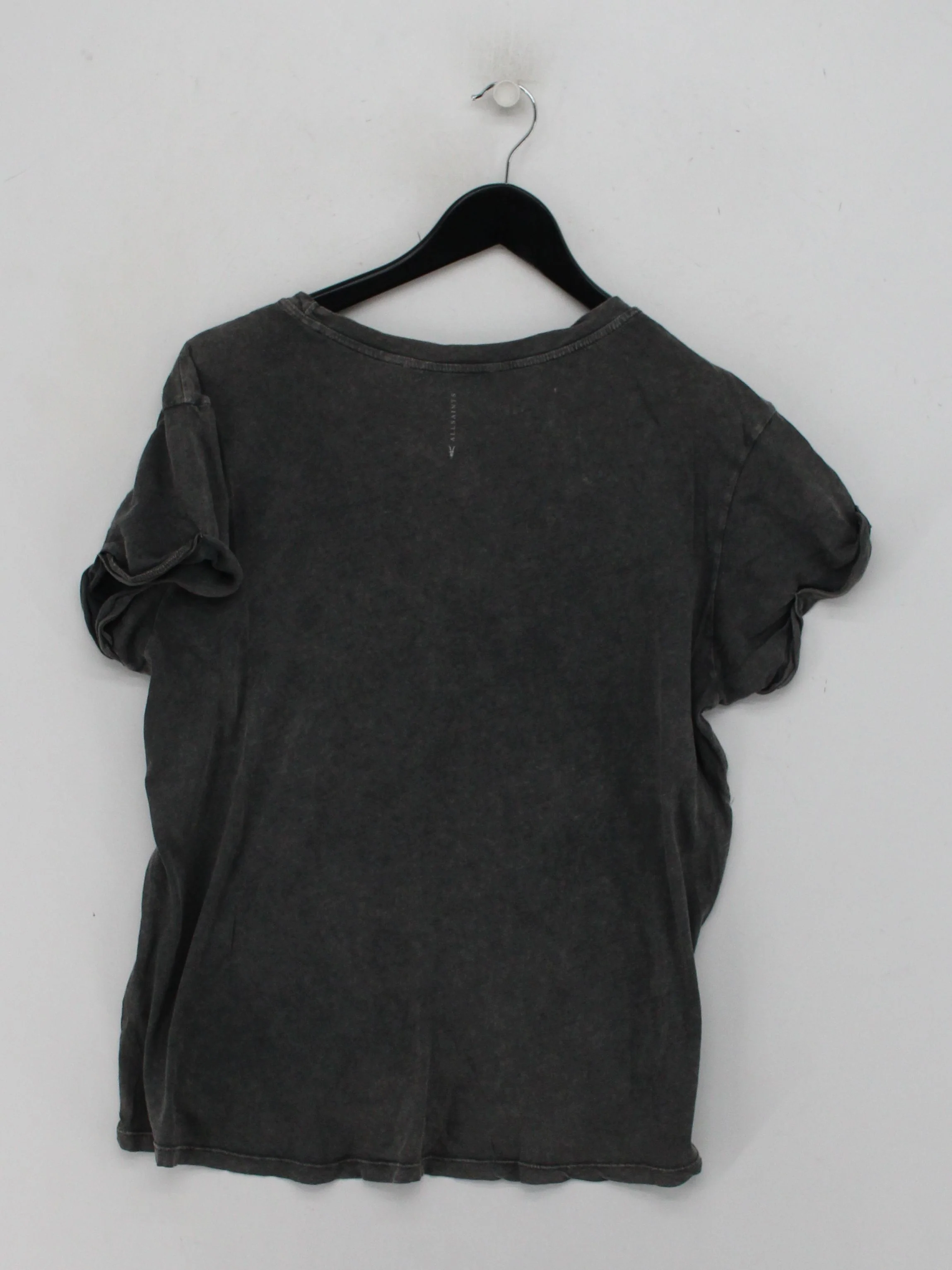 AllSaints Men's T-Shirt S Grey 100% Cotton Basic - Image 2