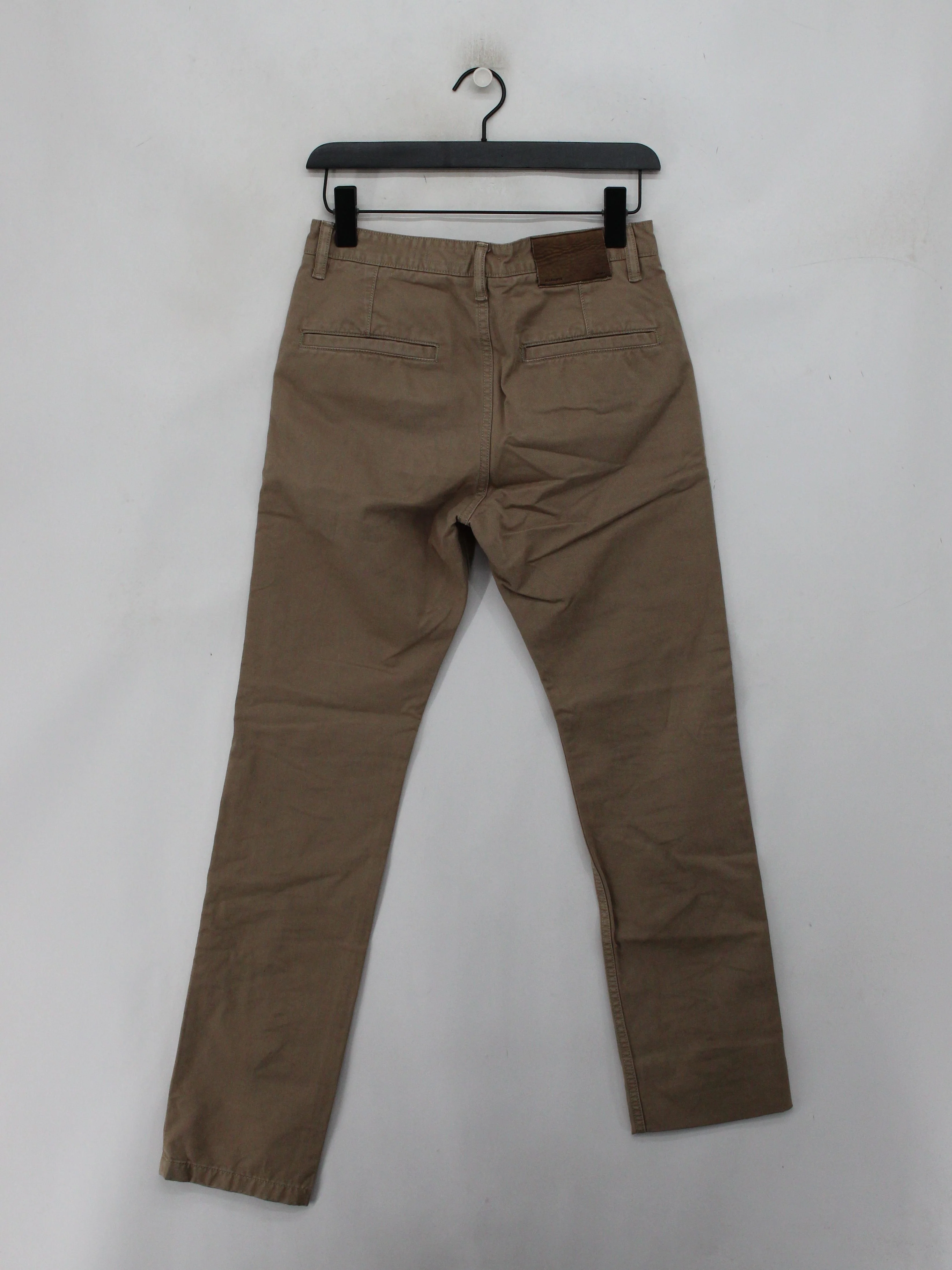 AllSaints Men's Trousers W 28 in Tan 100% Cotton Straight Chino - Image 2