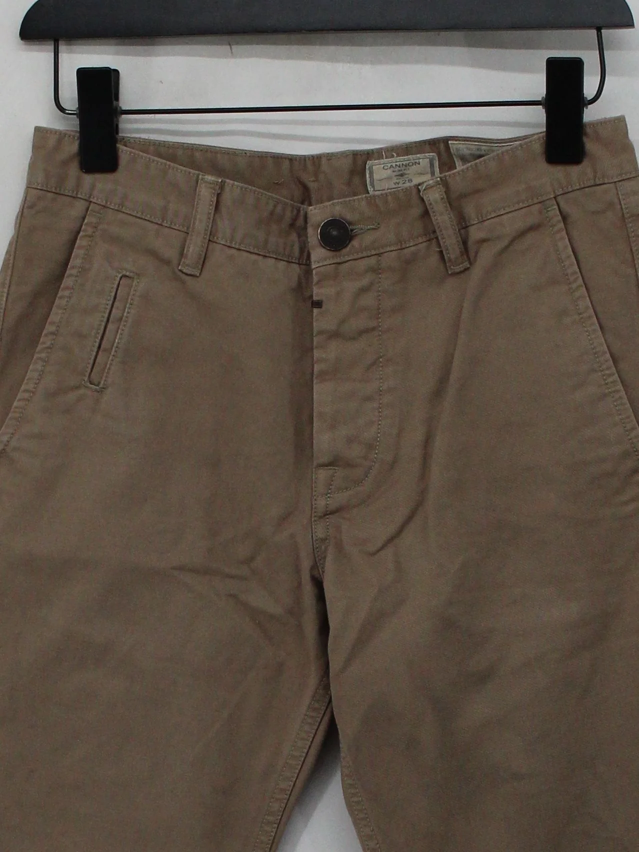AllSaints Men's Trousers W 28 in Tan 100% Cotton Straight Chino - Image 3