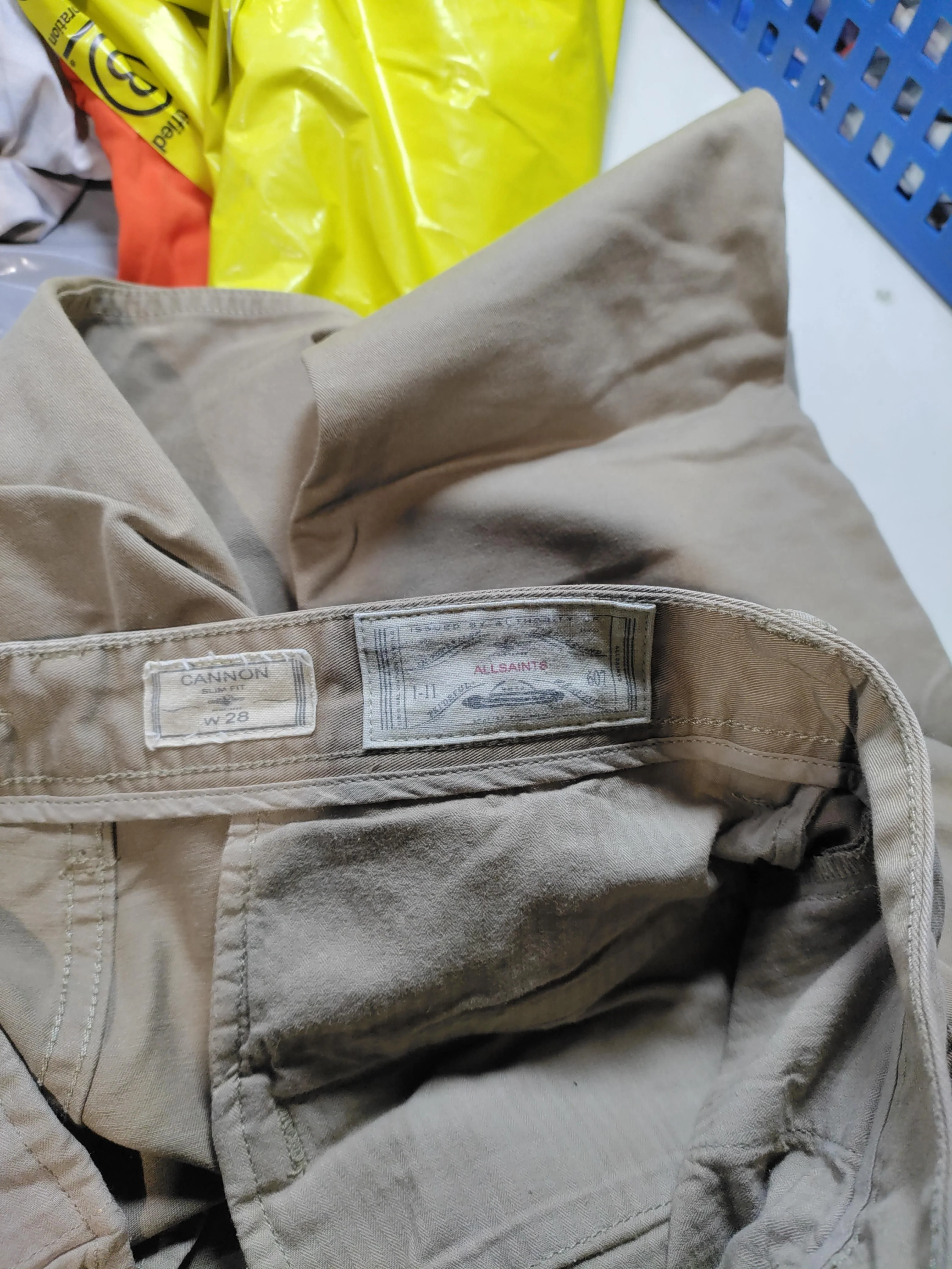 AllSaints Men's Trousers W 28 in Tan 100% Cotton Straight Chino - Image 5