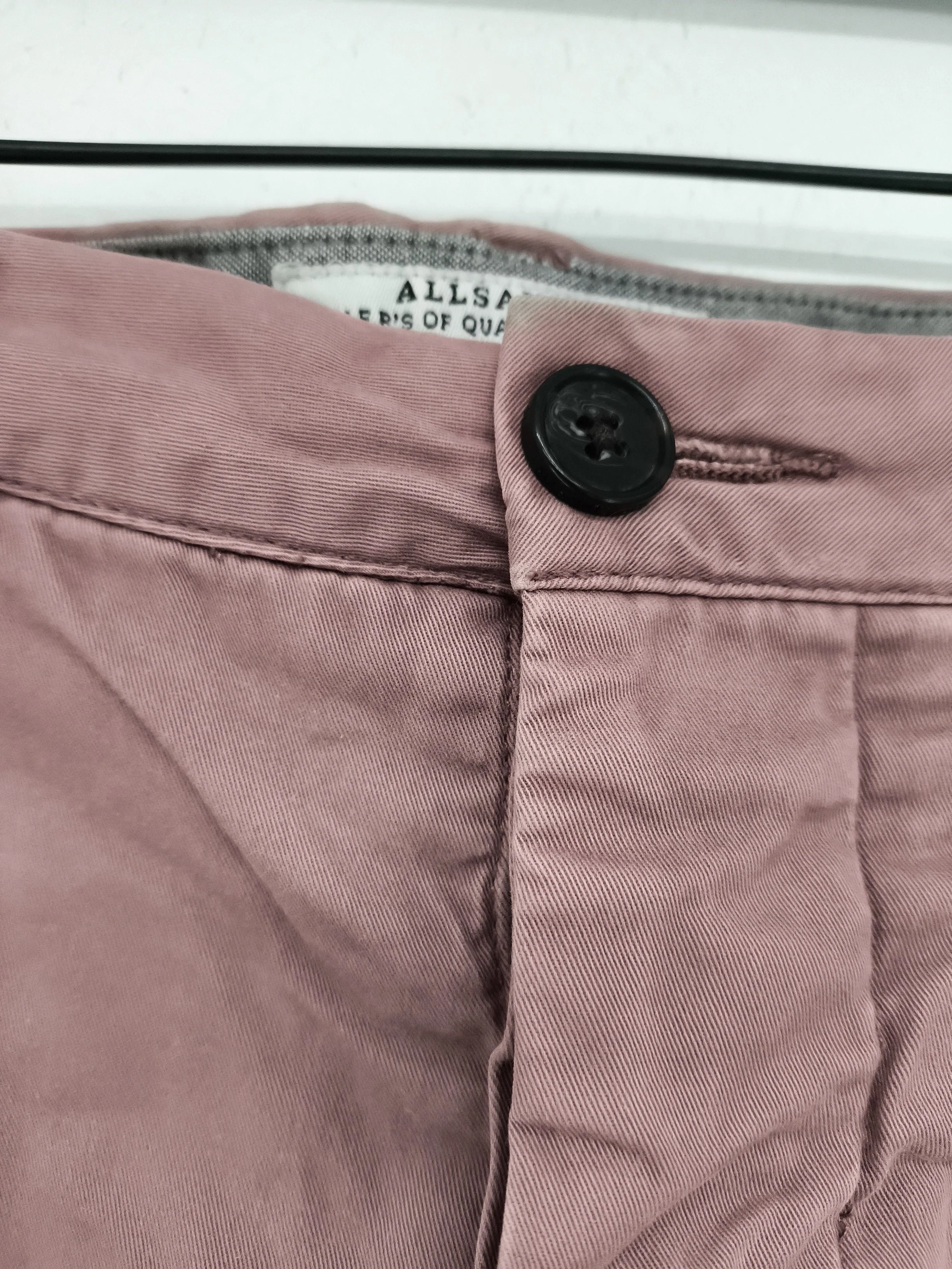 AllSaints Men's Trousers W 30 in Red Cotton with Elastane Straight Chino - Image 5