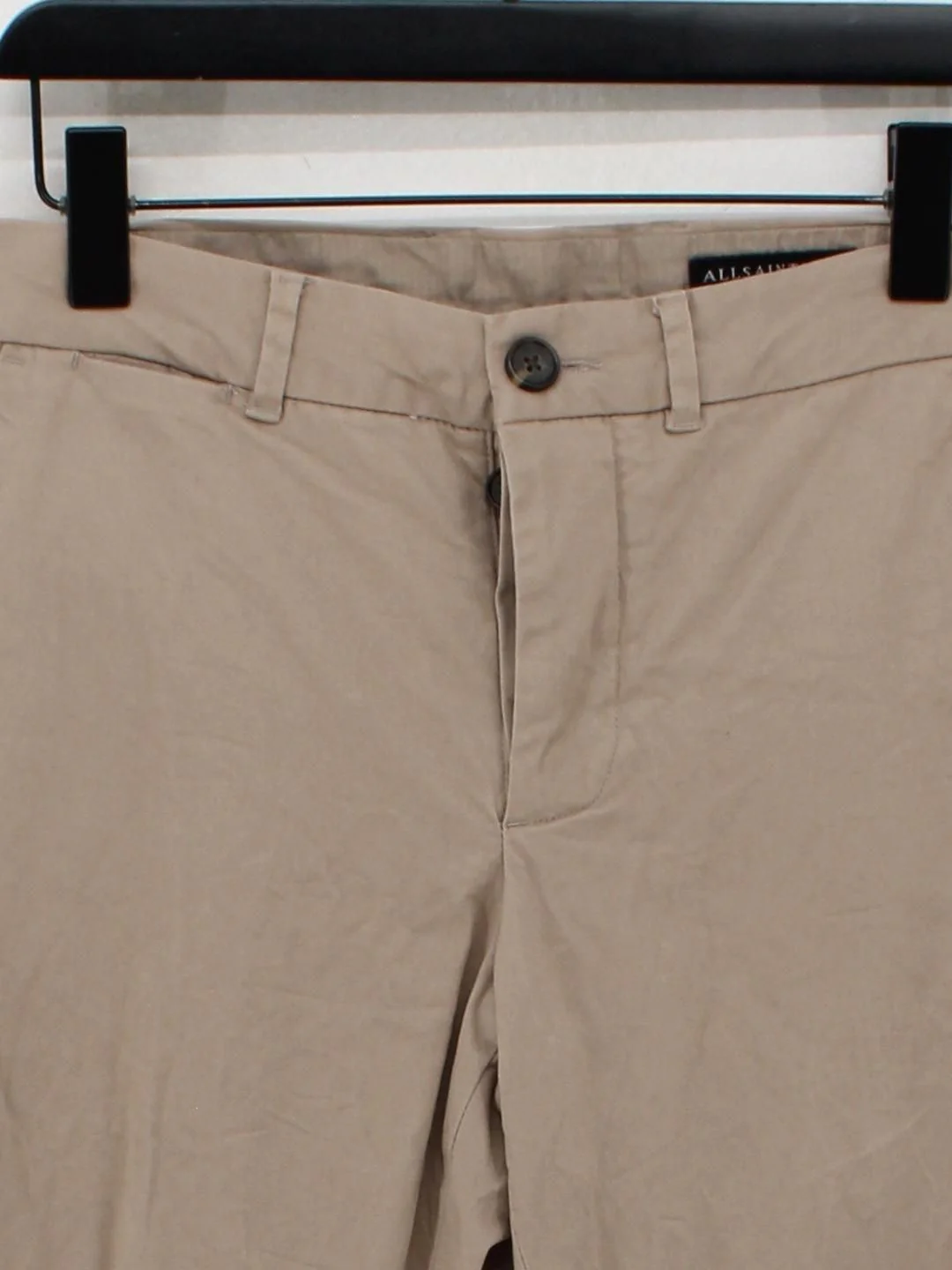 AllSaints Men's Trousers W 30 in Tan Cotton with Elastane Straight Chino - Image 3