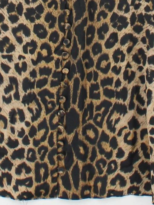 AllSaints Mini Dress UK10 in Tan - Image 4