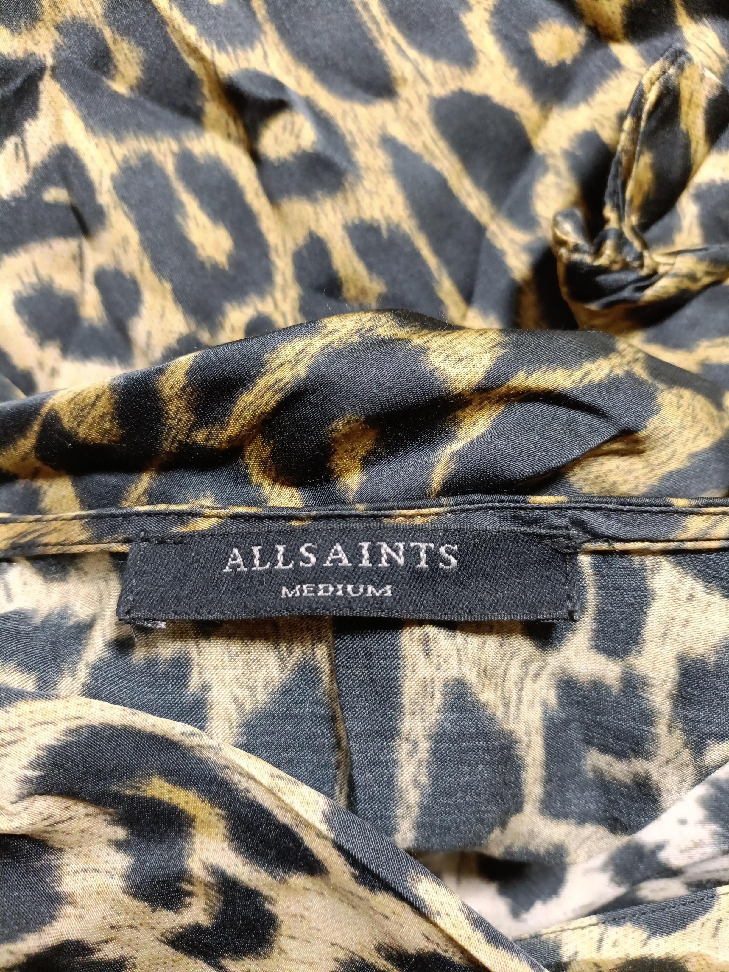 AllSaints Mini Dress UK10 in Tan - Image 5