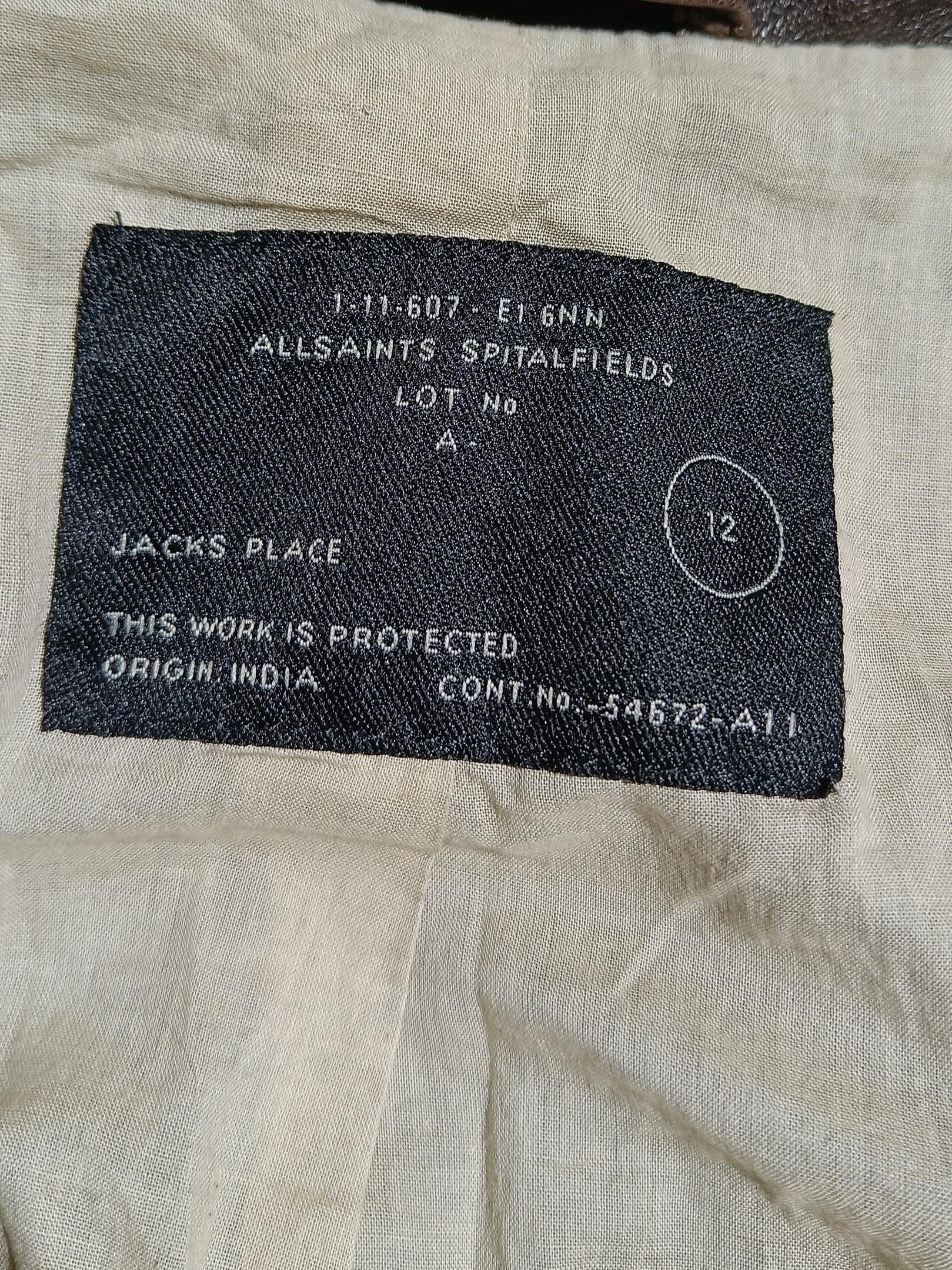 AllSaints Motorcycle Jacket jacket brown - Image 5