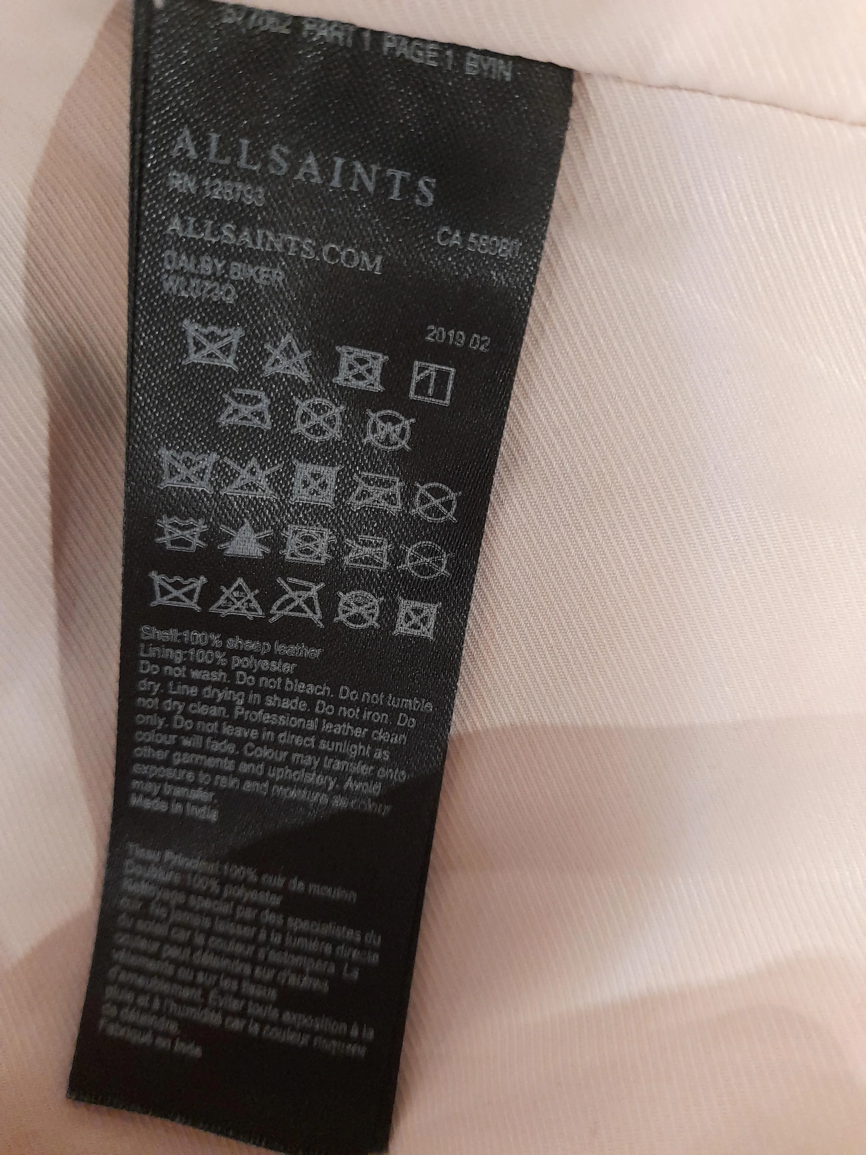 AllSaints Motorcycle Jacket jacket pink - Image 7