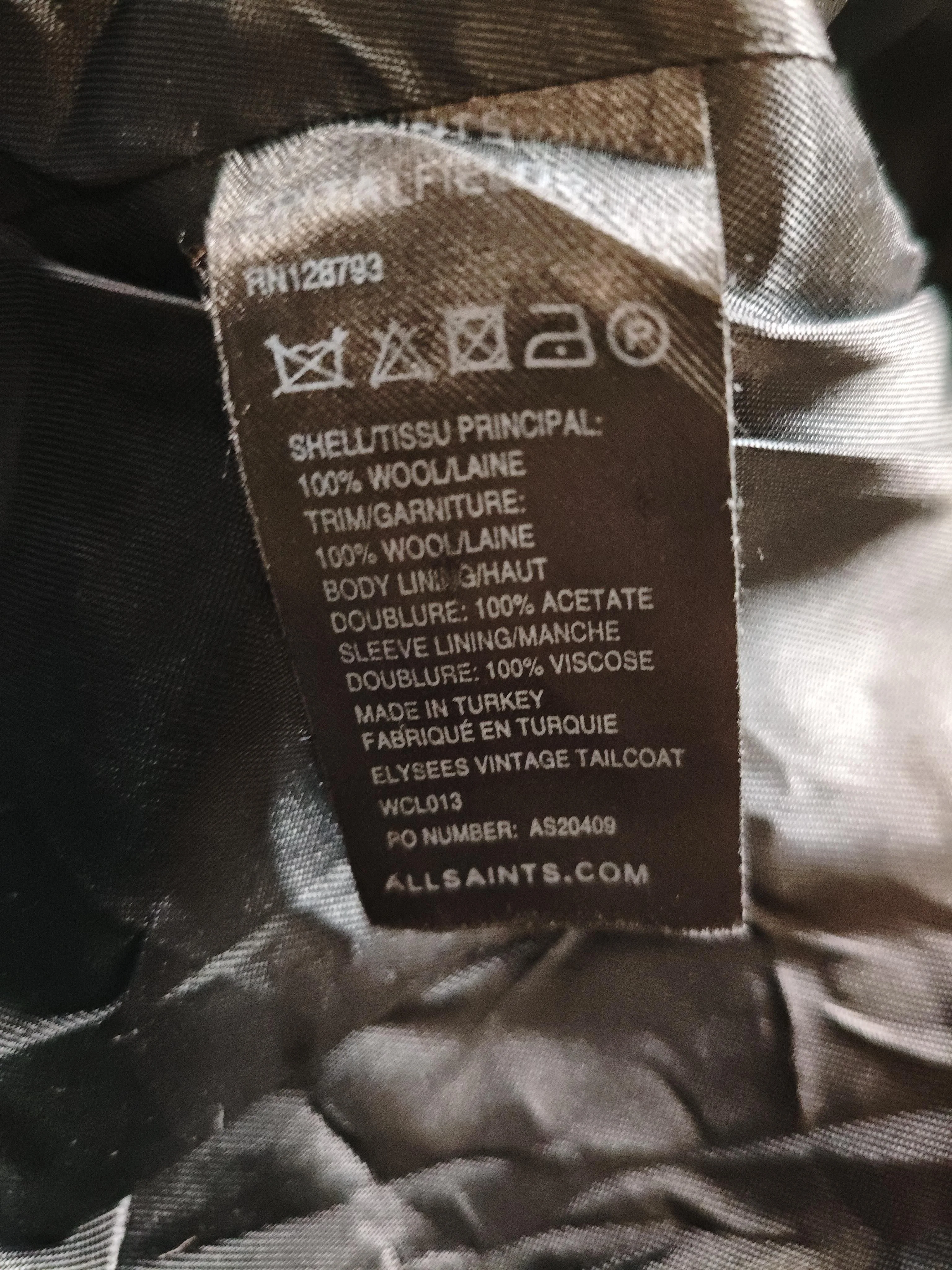AllSaints Overcoat jacket black - Image 6