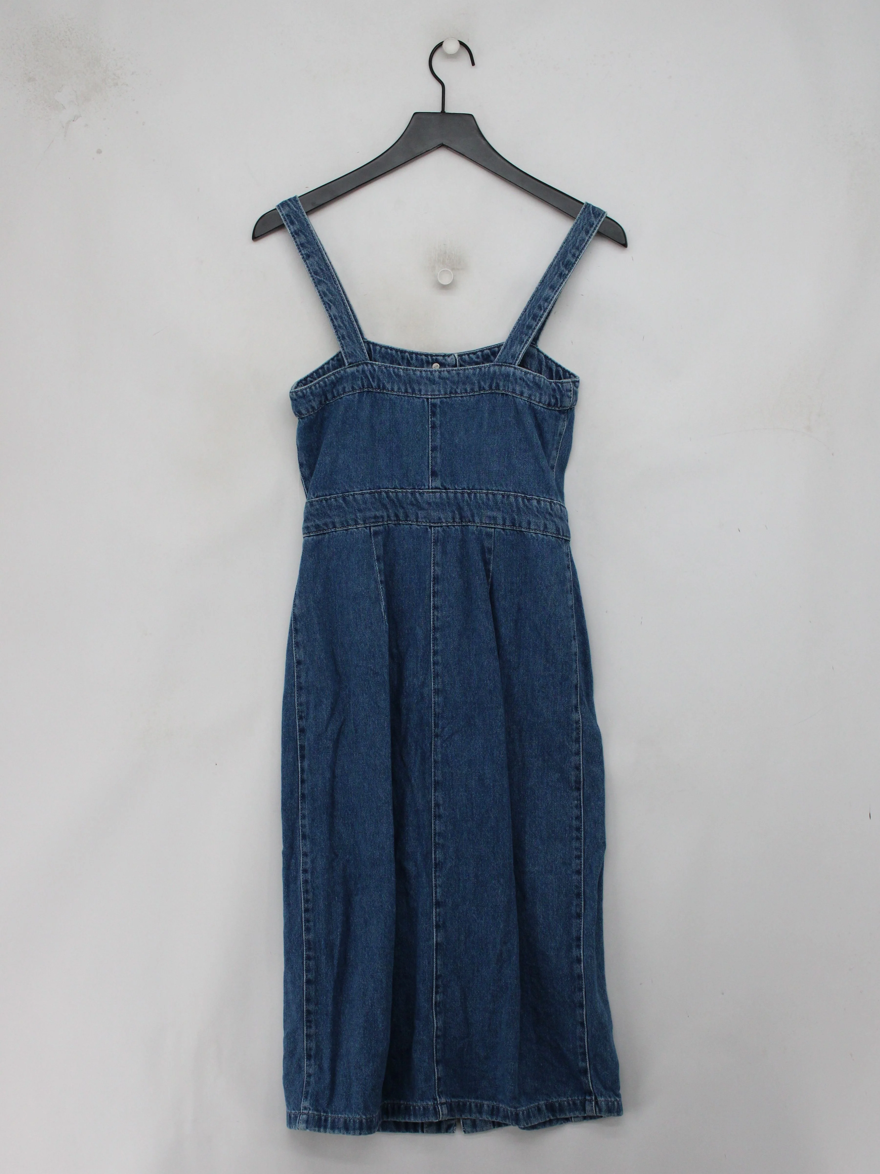 AllSaints Pinafore/Dungaree Midi Dress UK8 in Blue - Image 2