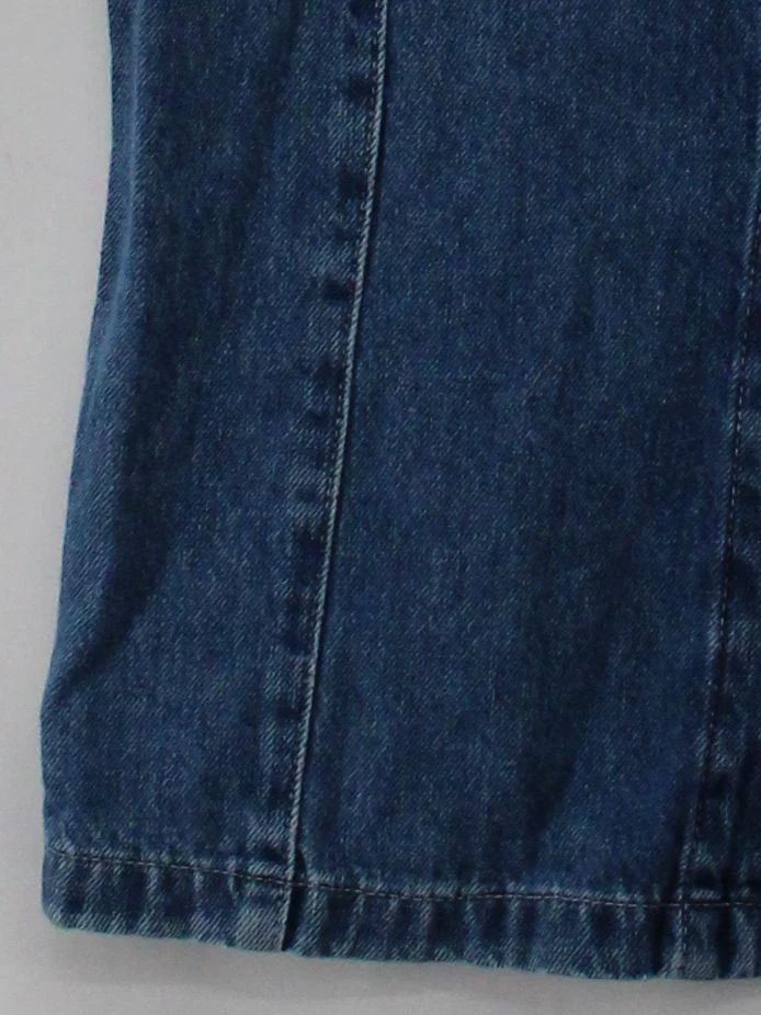 AllSaints Pinafore/Dungaree Midi Dress UK8 in Blue - Image 4