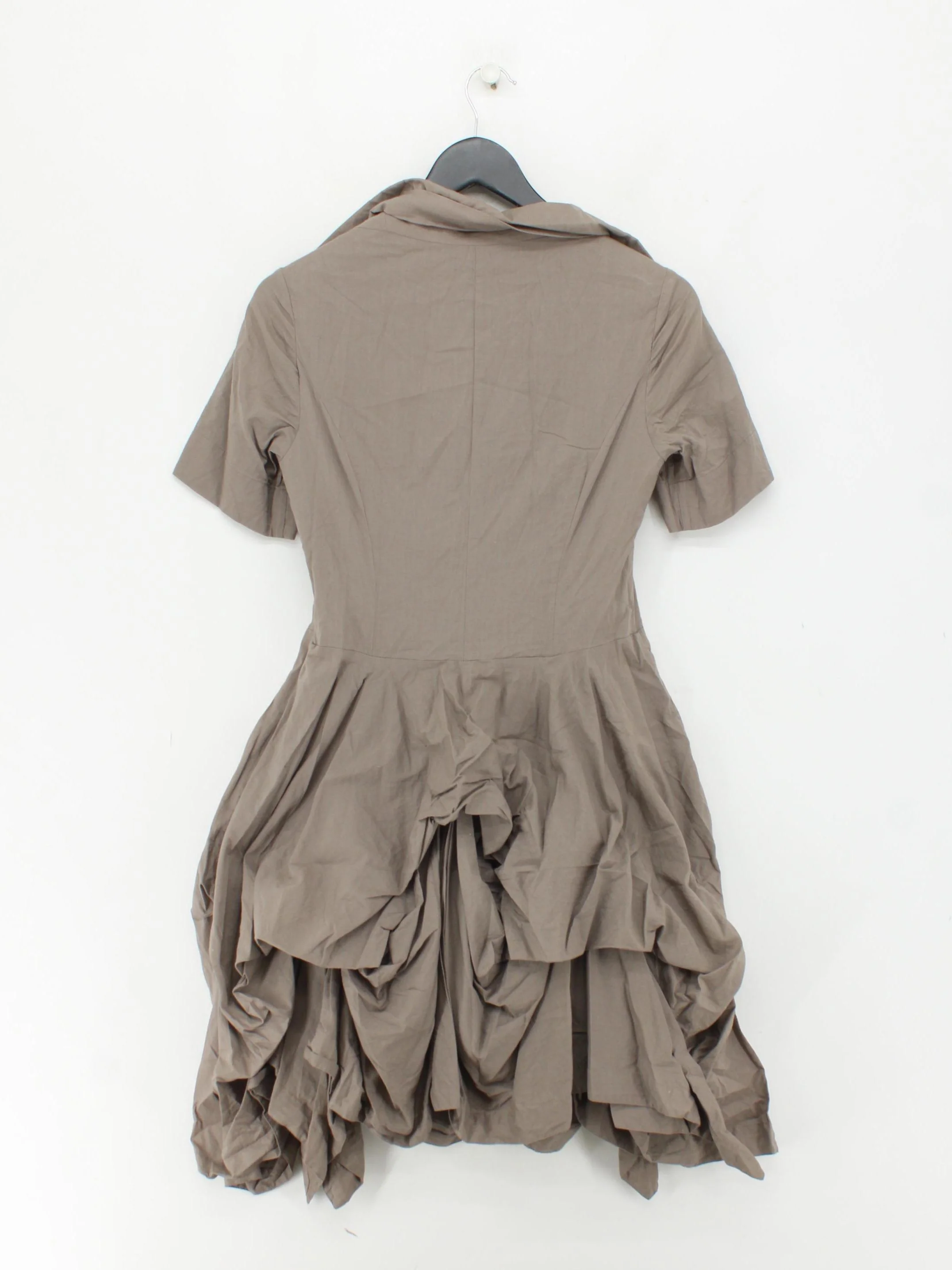 AllSaints Shirt Mini Dress UK10 in Tan - Image 2