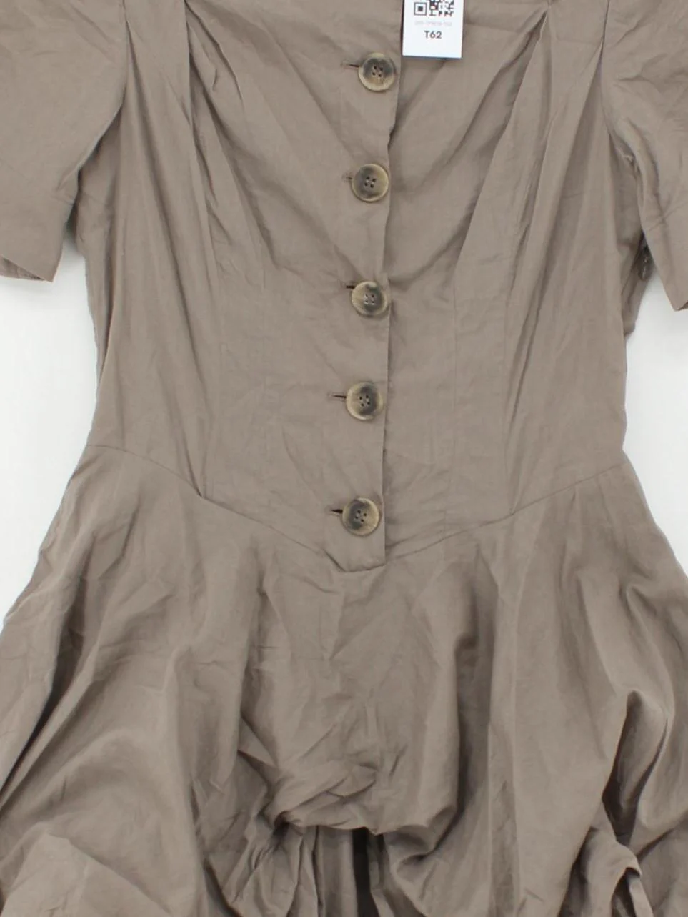 AllSaints Shirt Mini Dress UK10 in Tan - Image 3