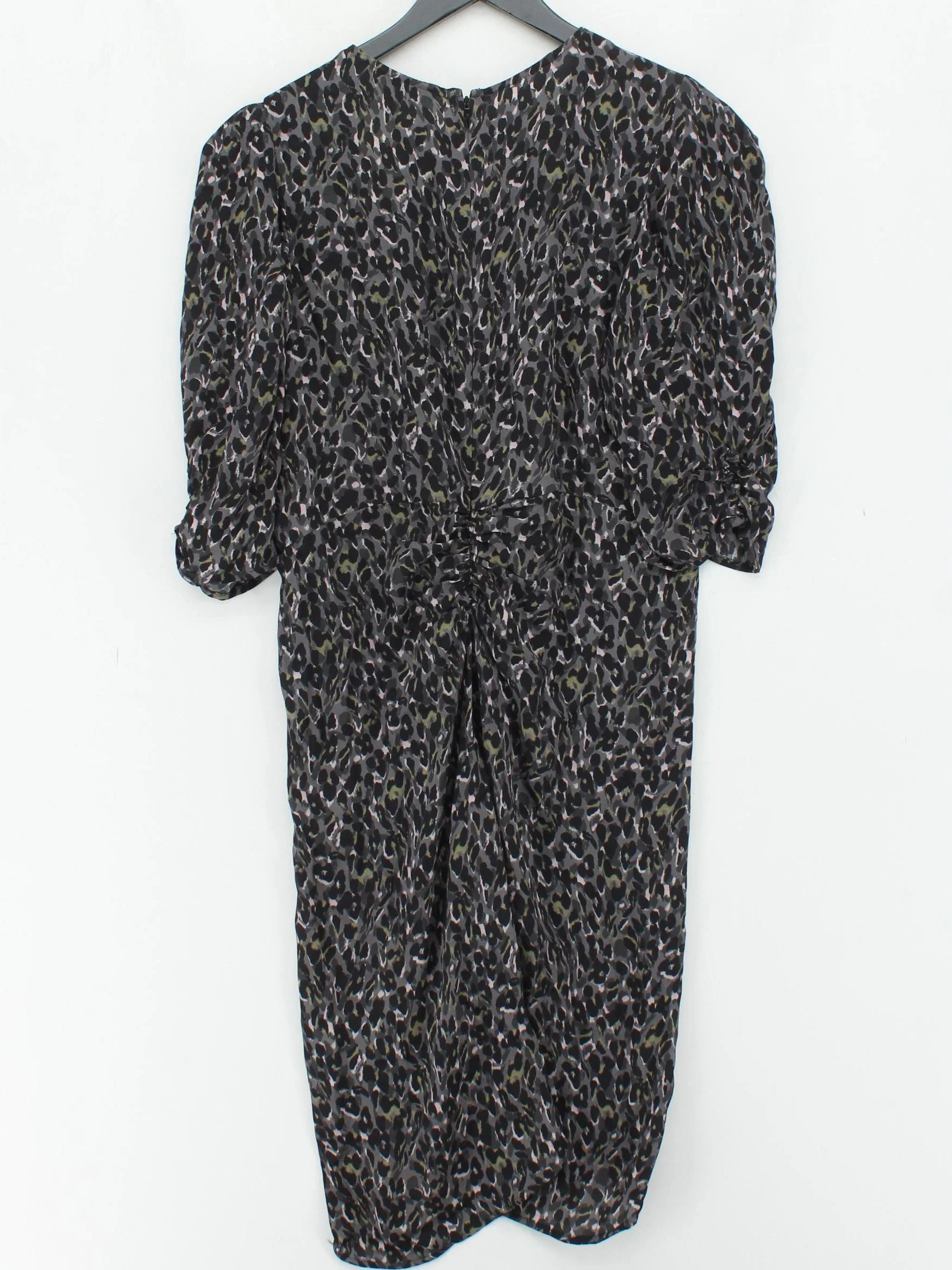 AllSaints Shirt Mini Dress UK12 in Grey - Image 2