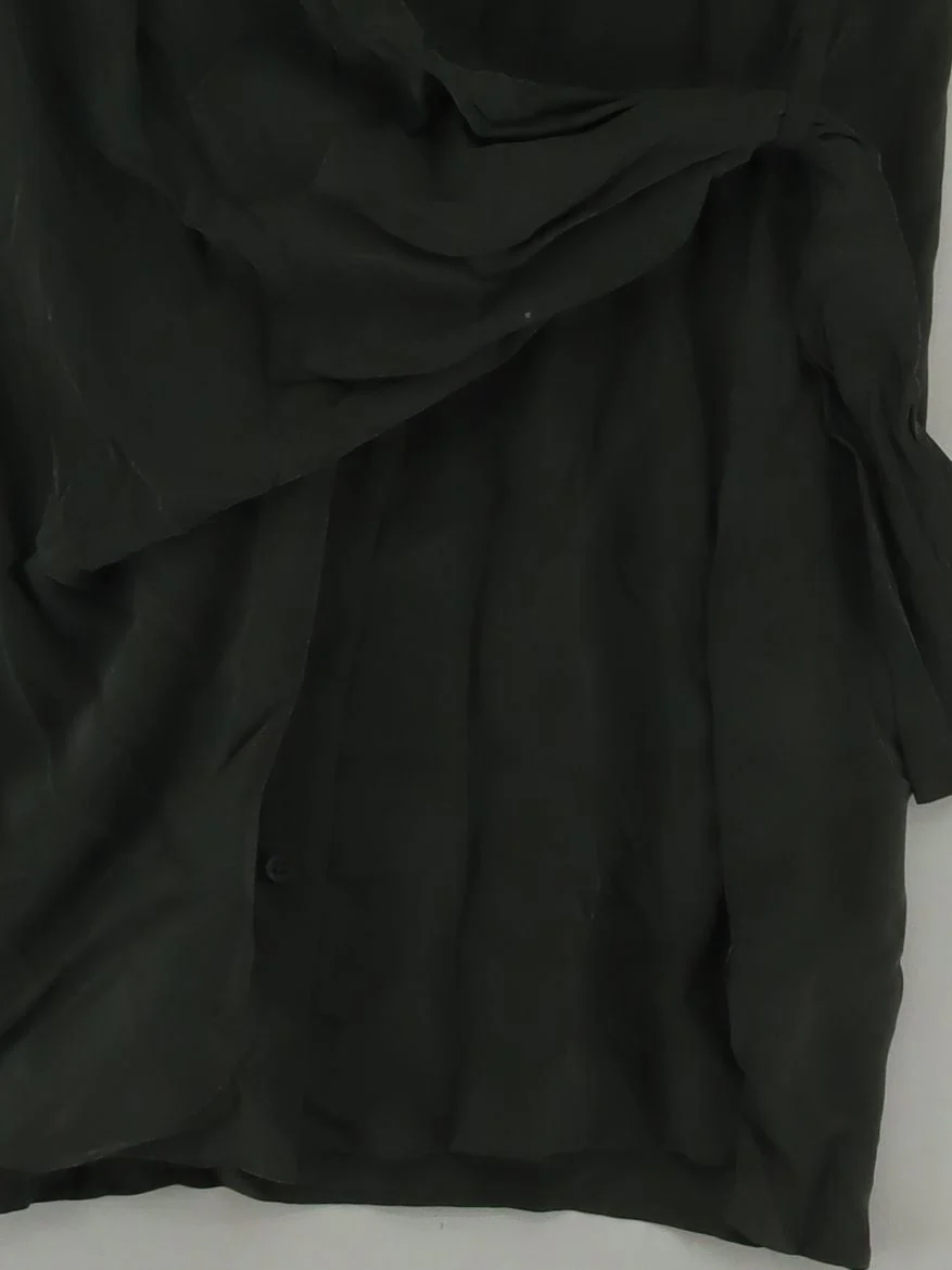 AllSaints Shirt Mini Dress UK8 in Green - Image 4