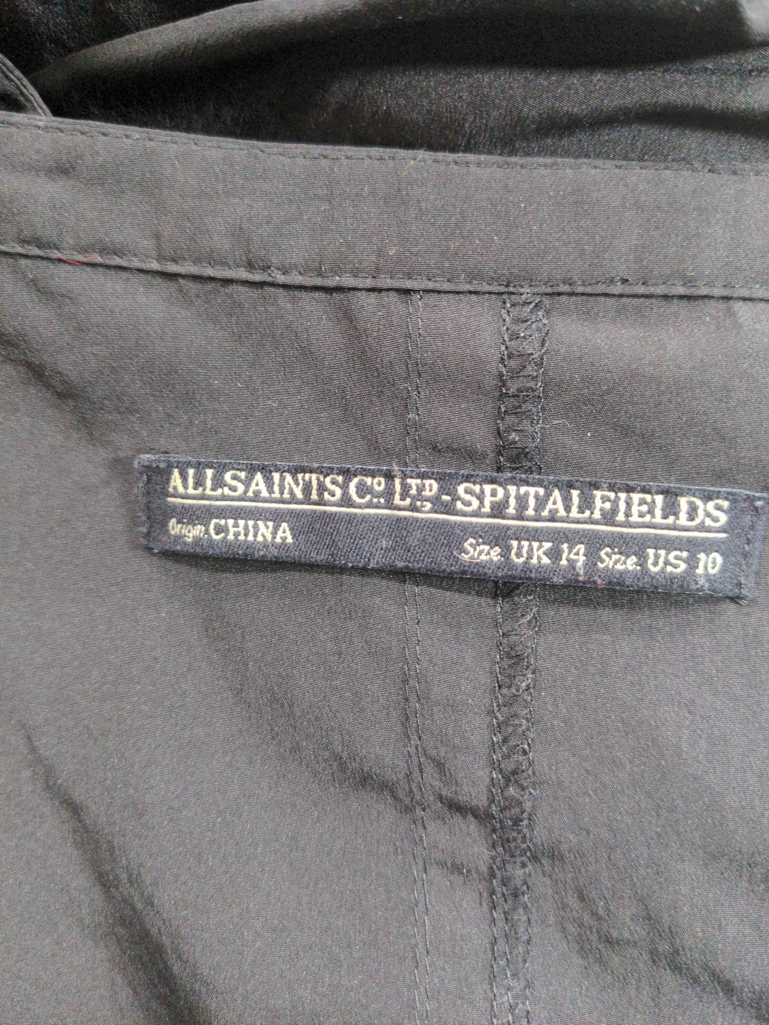 AllSaints Skater Mini Dress UK14 in Black - Image 5