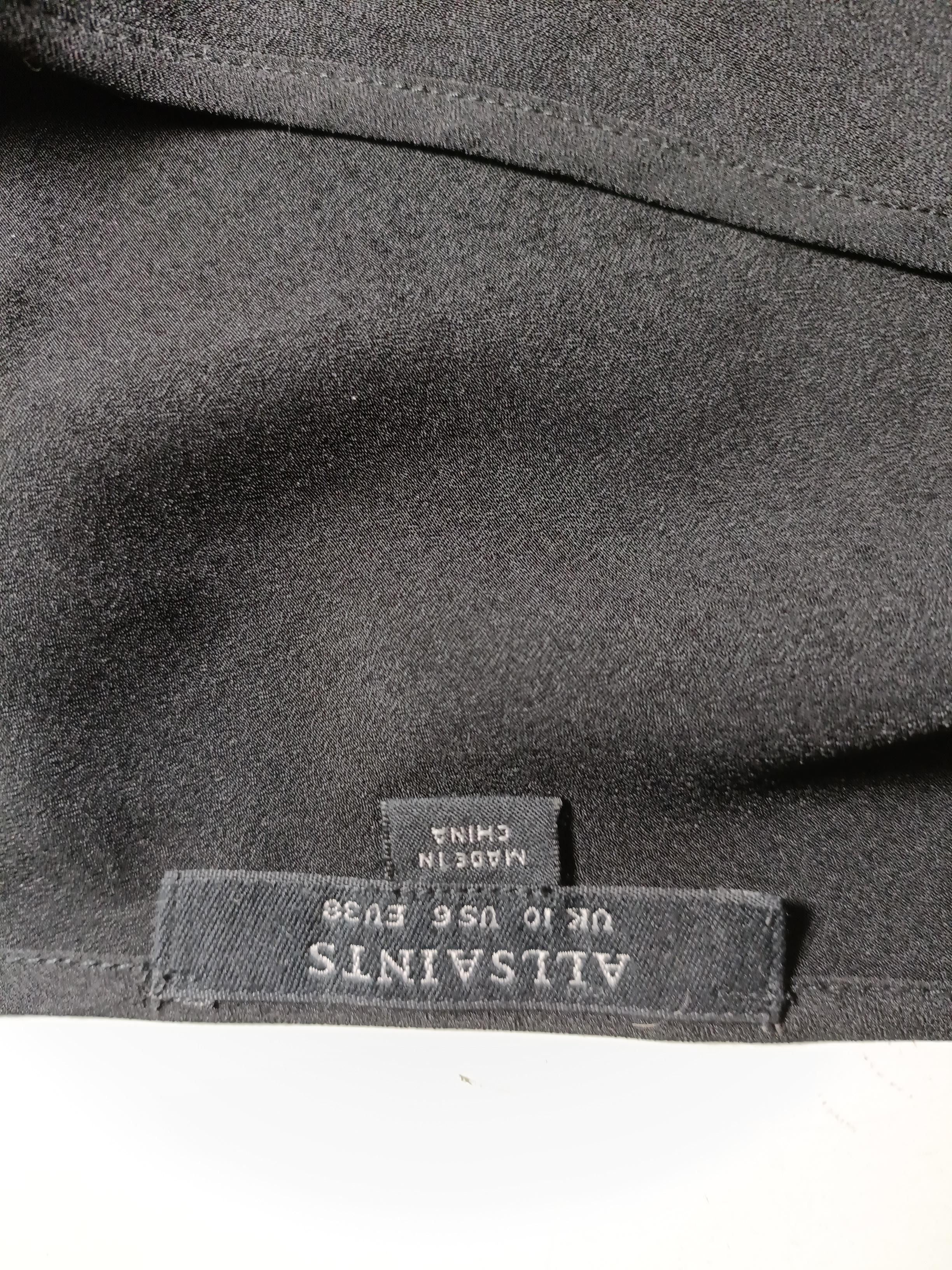 AllSaints Slip Mini Dress UK10 in Black - Image 6