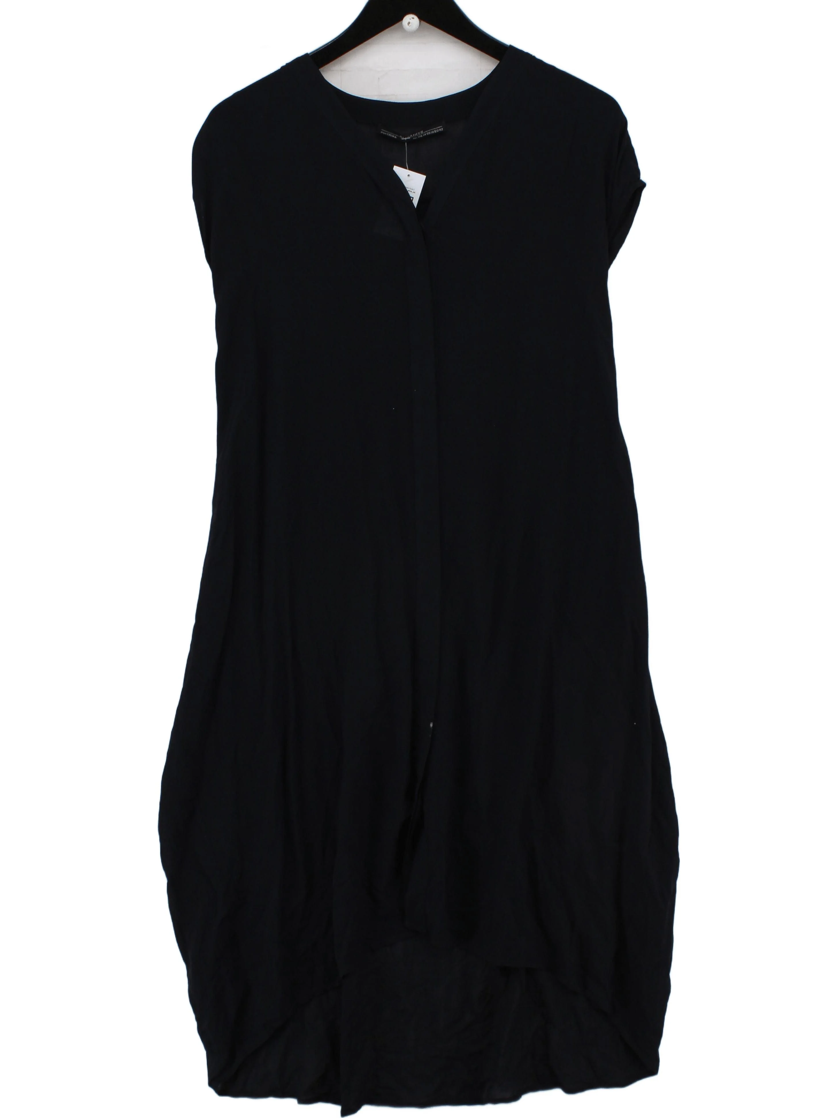 AllSaints T-Shirt Maxi Dress UK14 in Black