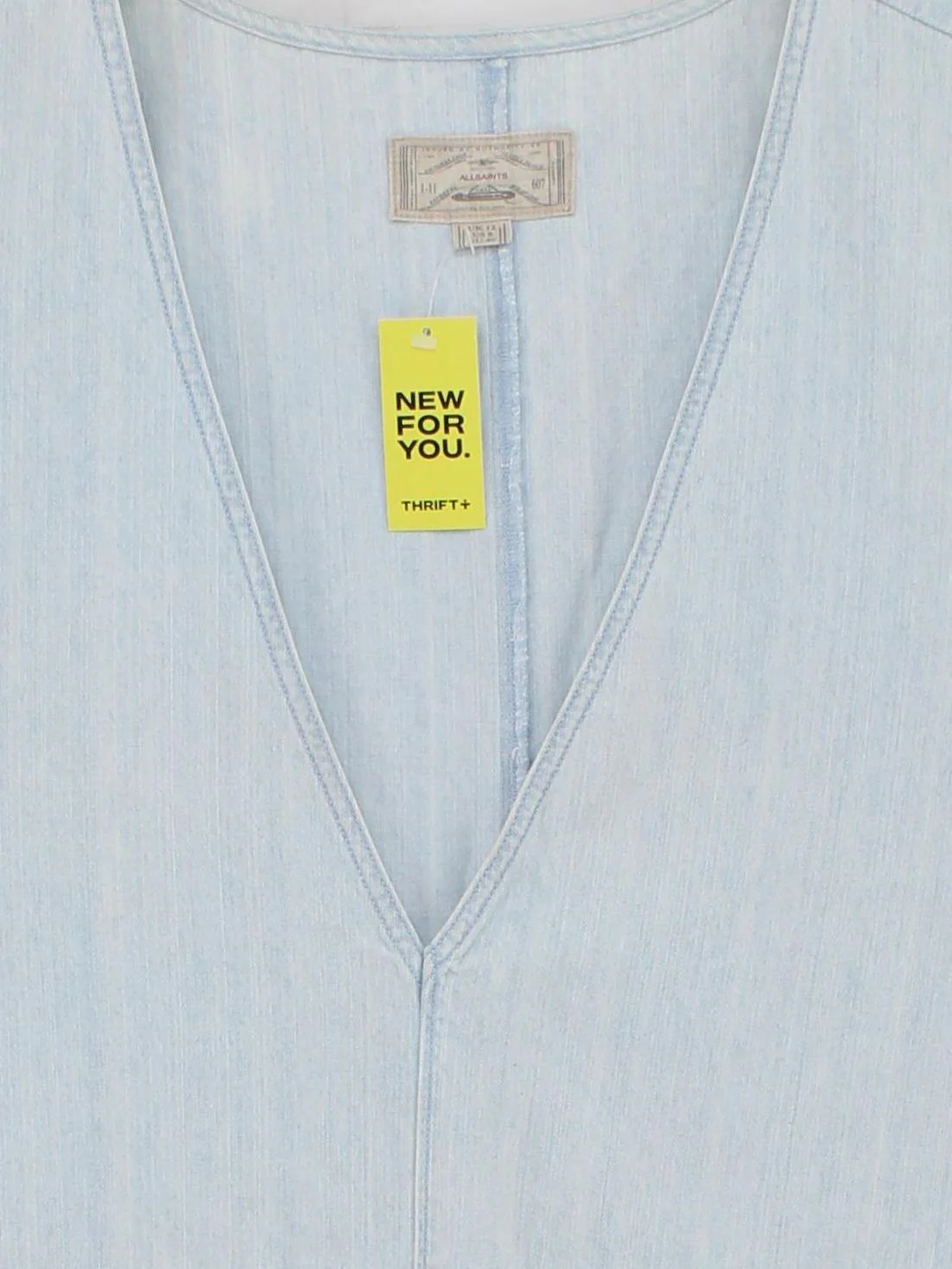 AllSaints Tank Mini Dress UK12 in Blue - Image 3