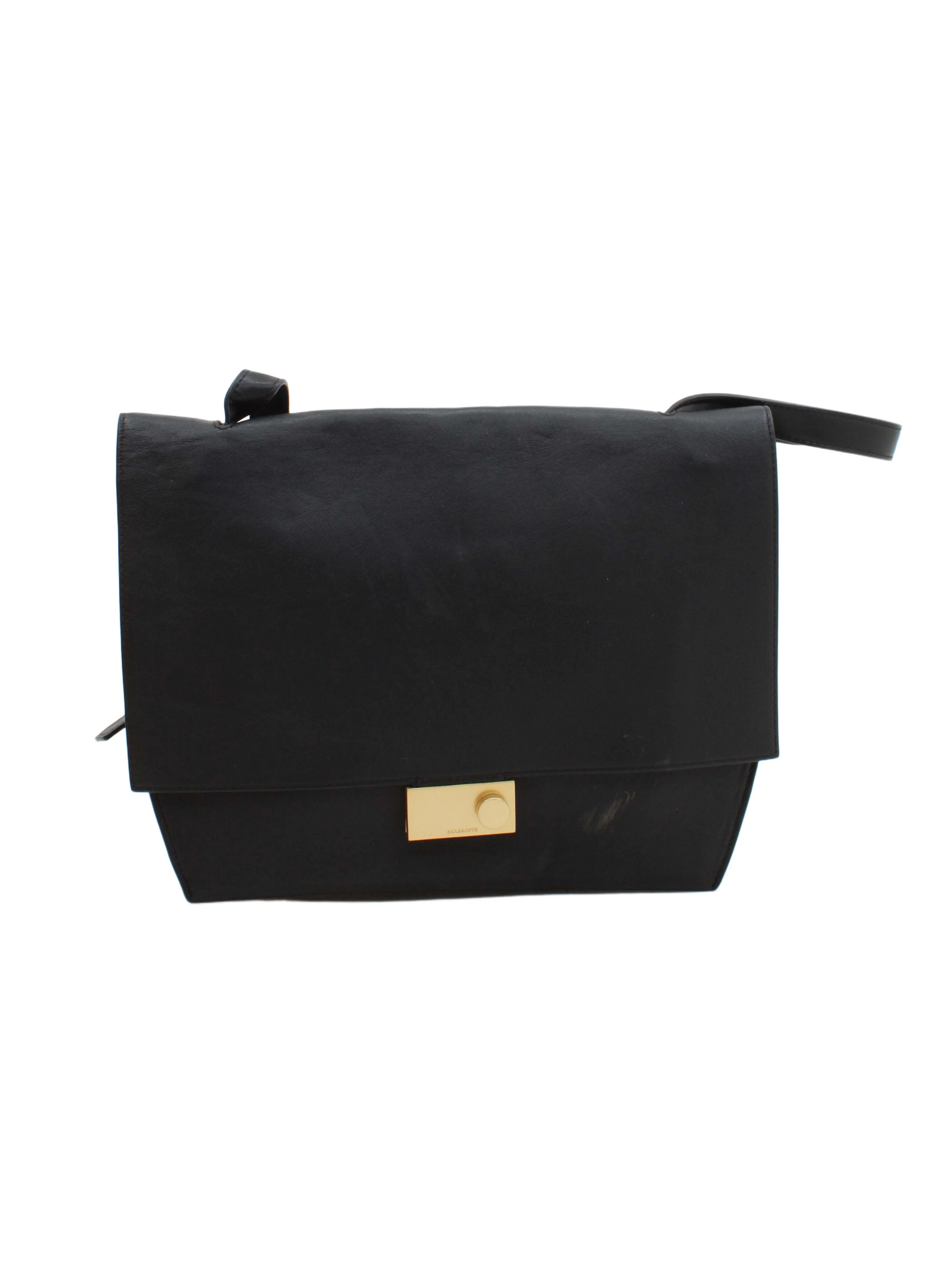 AllSaints Women's Bag Black 100% Leather Shoulder Bag