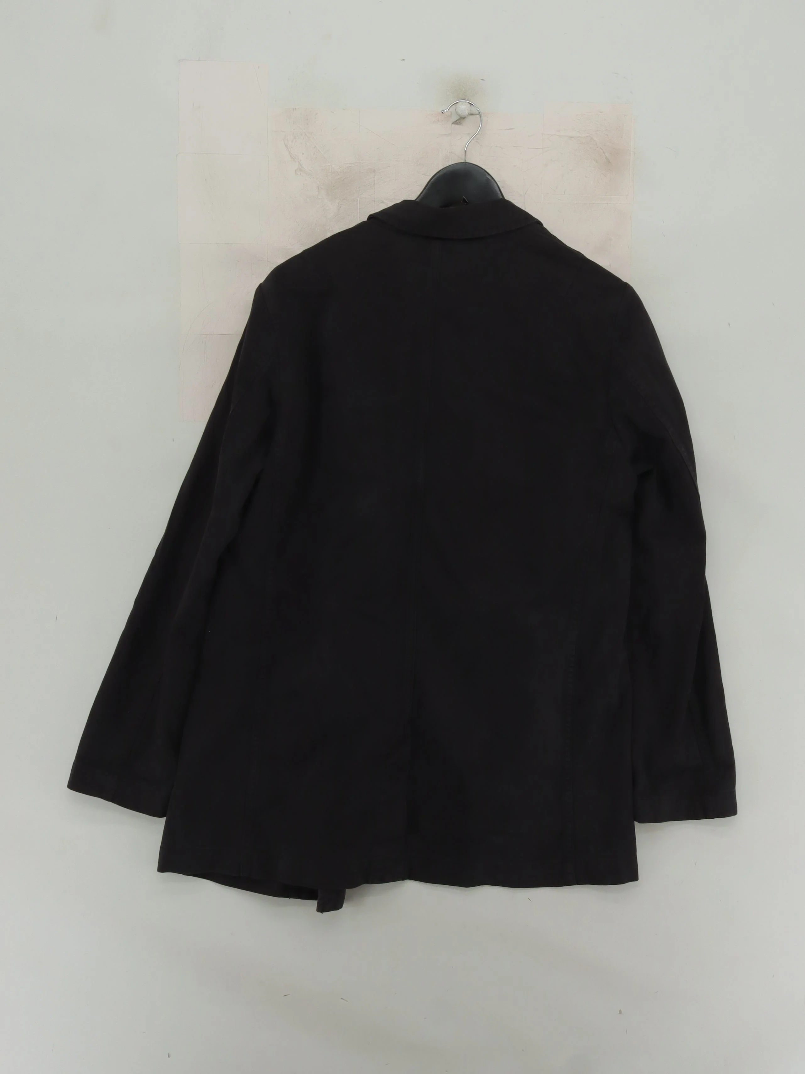 AllSaints Women's Blazer UK 14 Black 100% Cotton Overcoat - Image 2