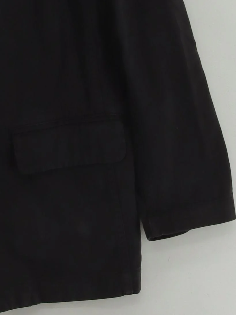 AllSaints Women's Blazer UK 14 Black 100% Cotton Overcoat - Image 4