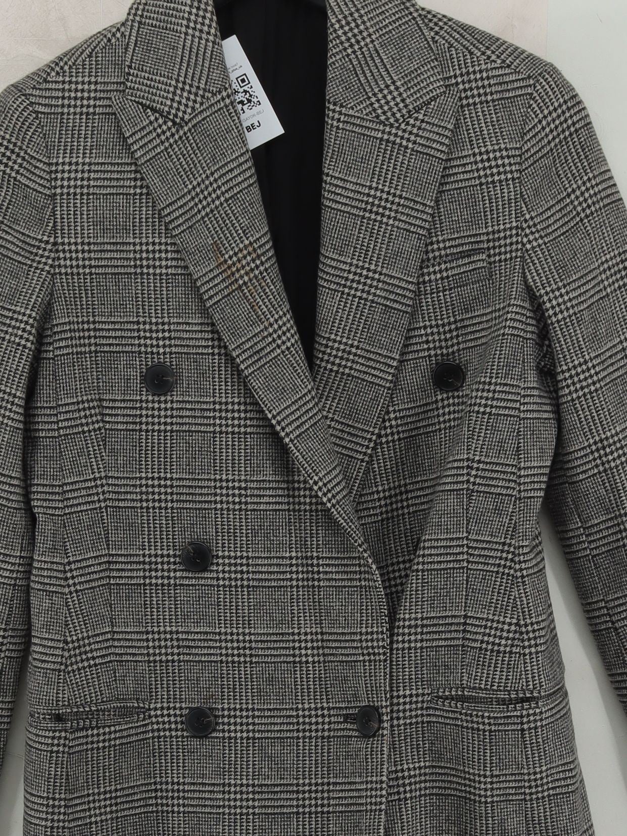 AllSaints Women's Blazer UK 2 Grey Wool - Image 3