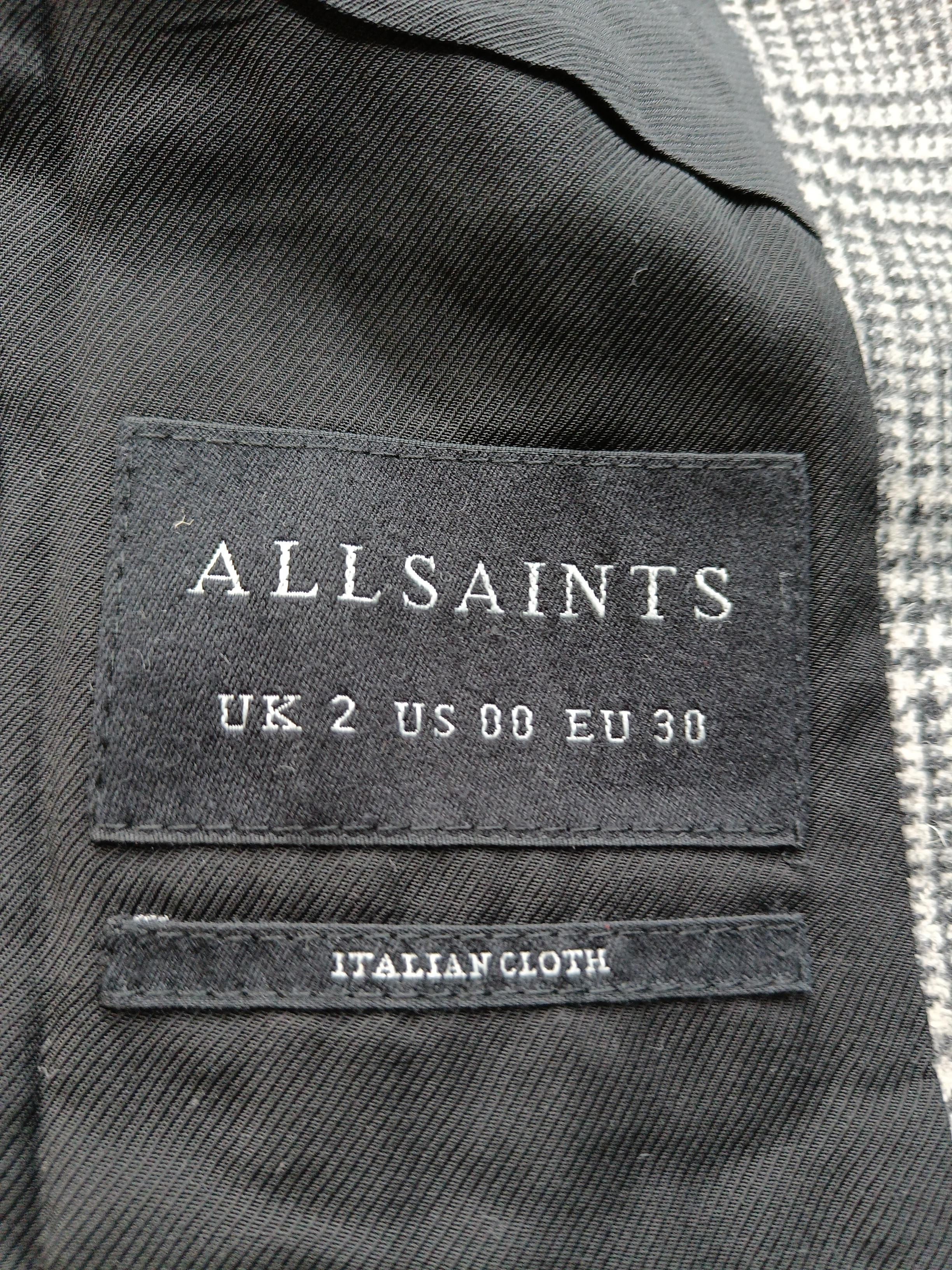 AllSaints Women's Blazer UK 2 Grey Wool - Image 6