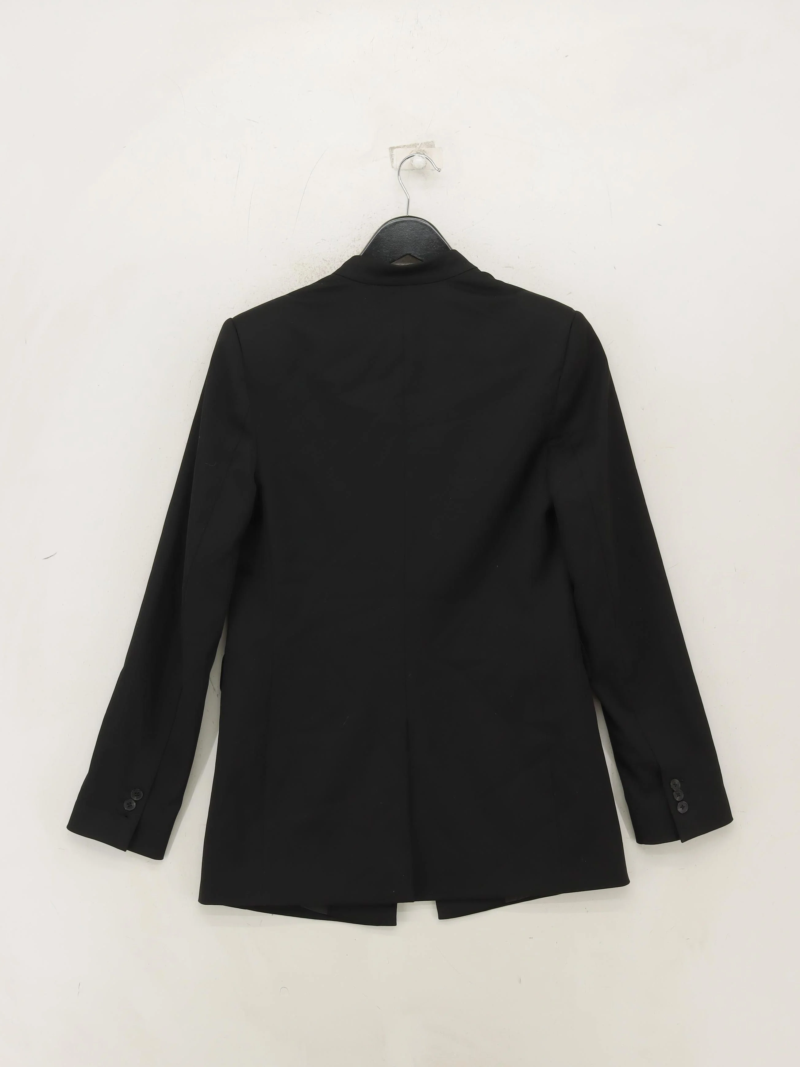 AllSaints Women's Blazer UK 6 Black Polyester with Viscose, Elastane Overcoat - Image 2