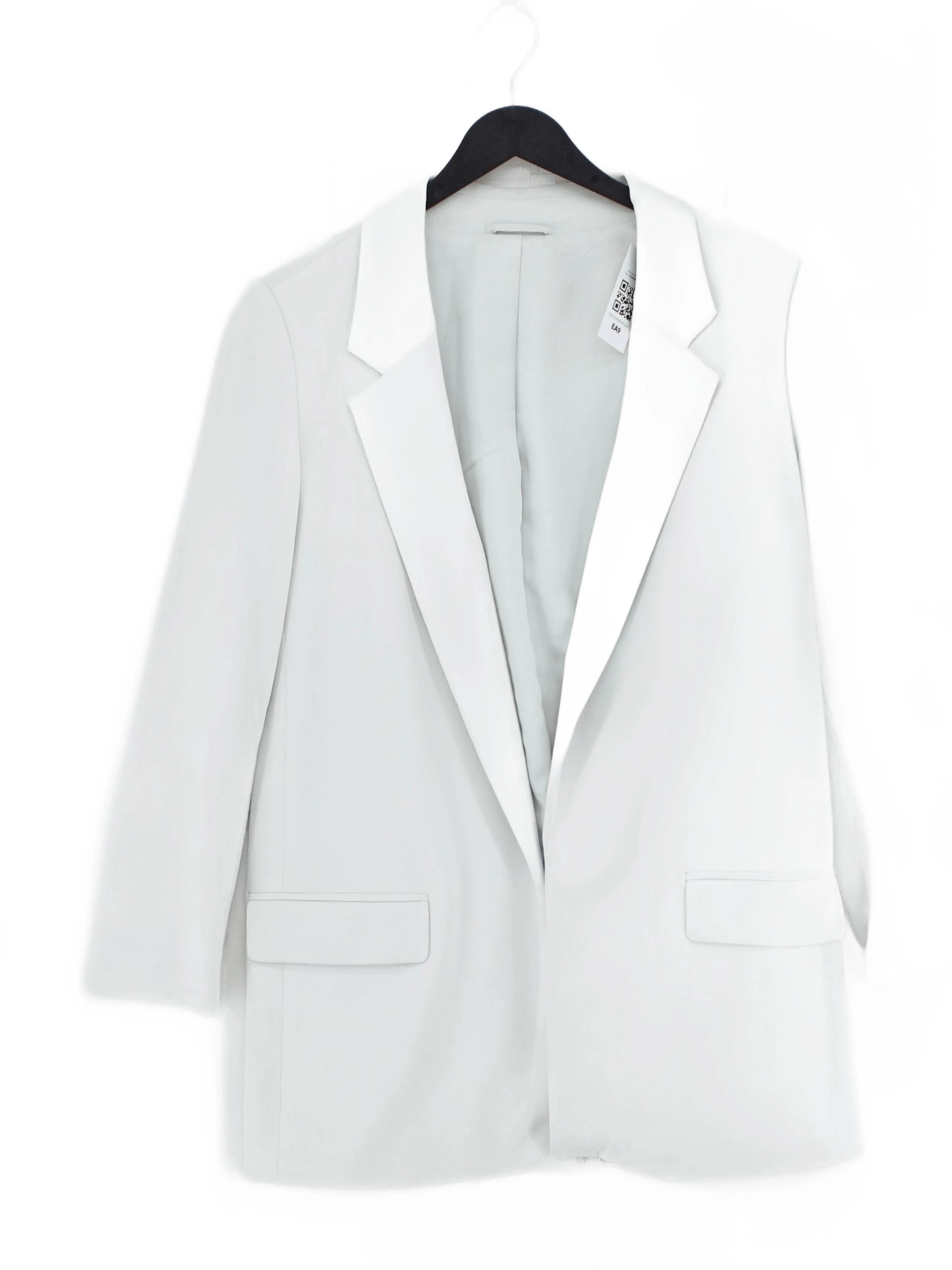 AllSaints Women's Blazer UK 6 Blue Cotton with Elastane Overcoat