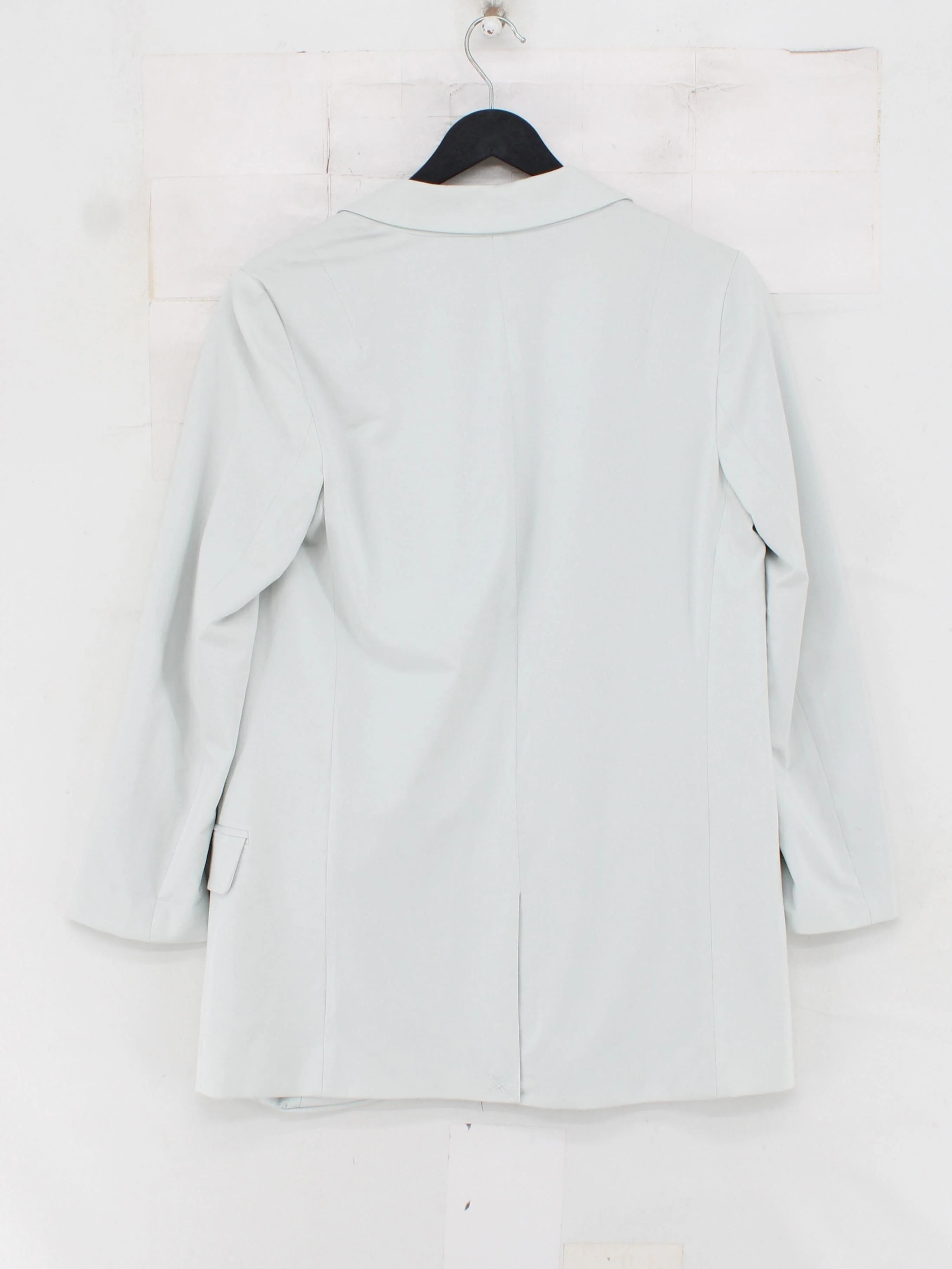 AllSaints Women's Blazer UK 6 Blue Cotton with Elastane Overcoat - Image 2