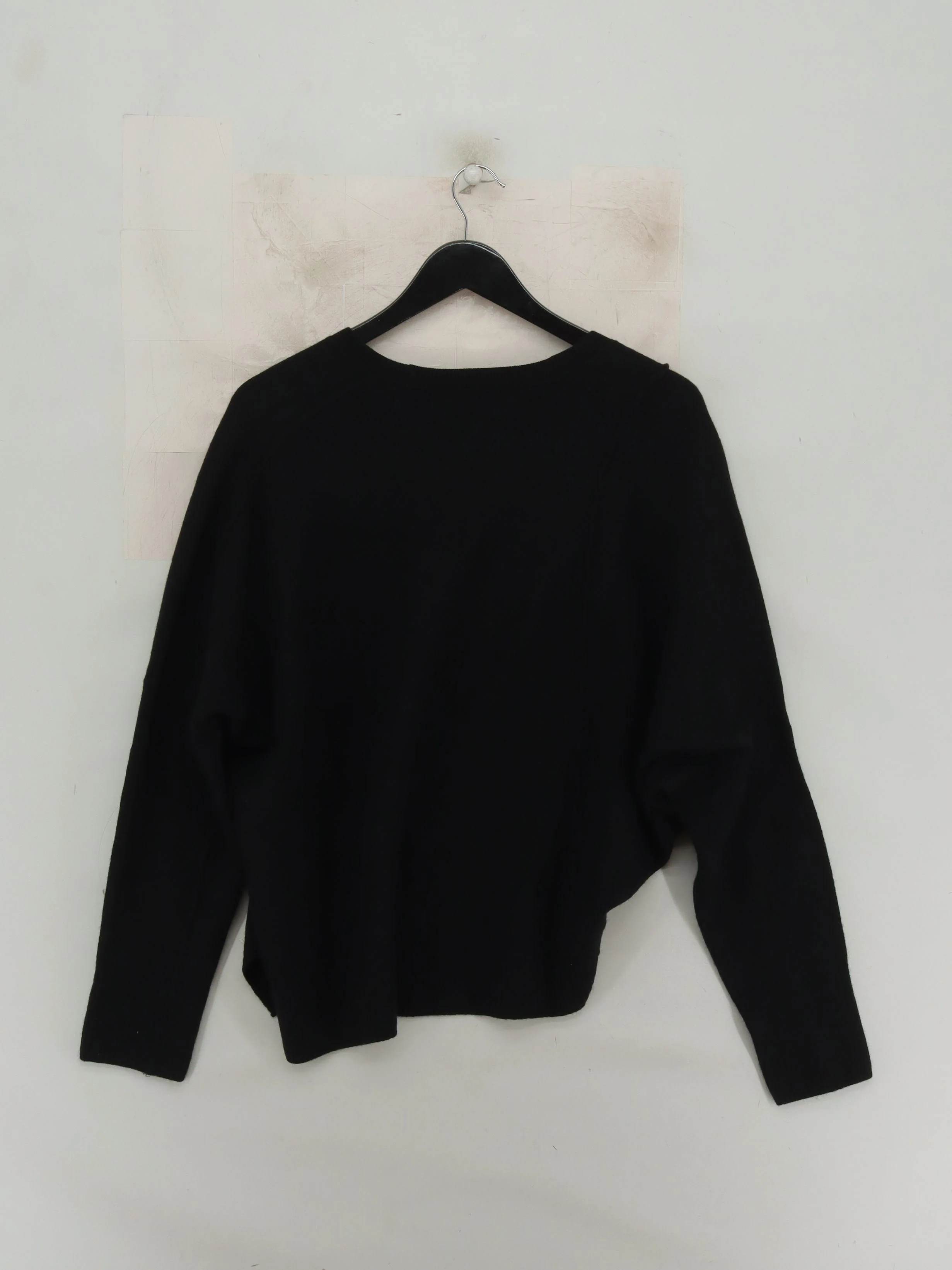 AllSaints Women's Cardigan M Black 100% Wool Round Neck Cardigan - Image 2