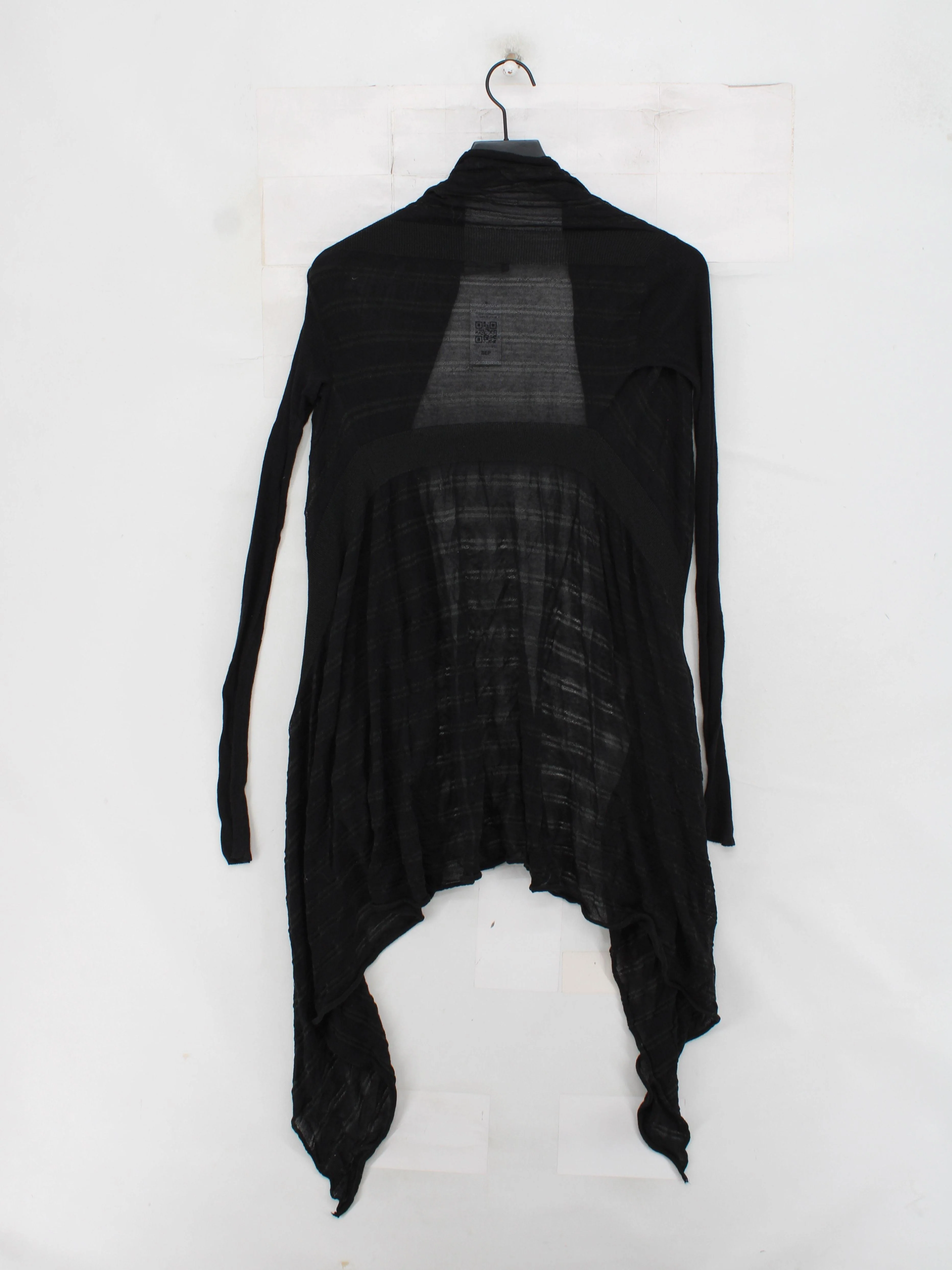 AllSaints Women's Cardigan UK 6 Black Viscose with Cotton, Polyester Cardigan - Image 2