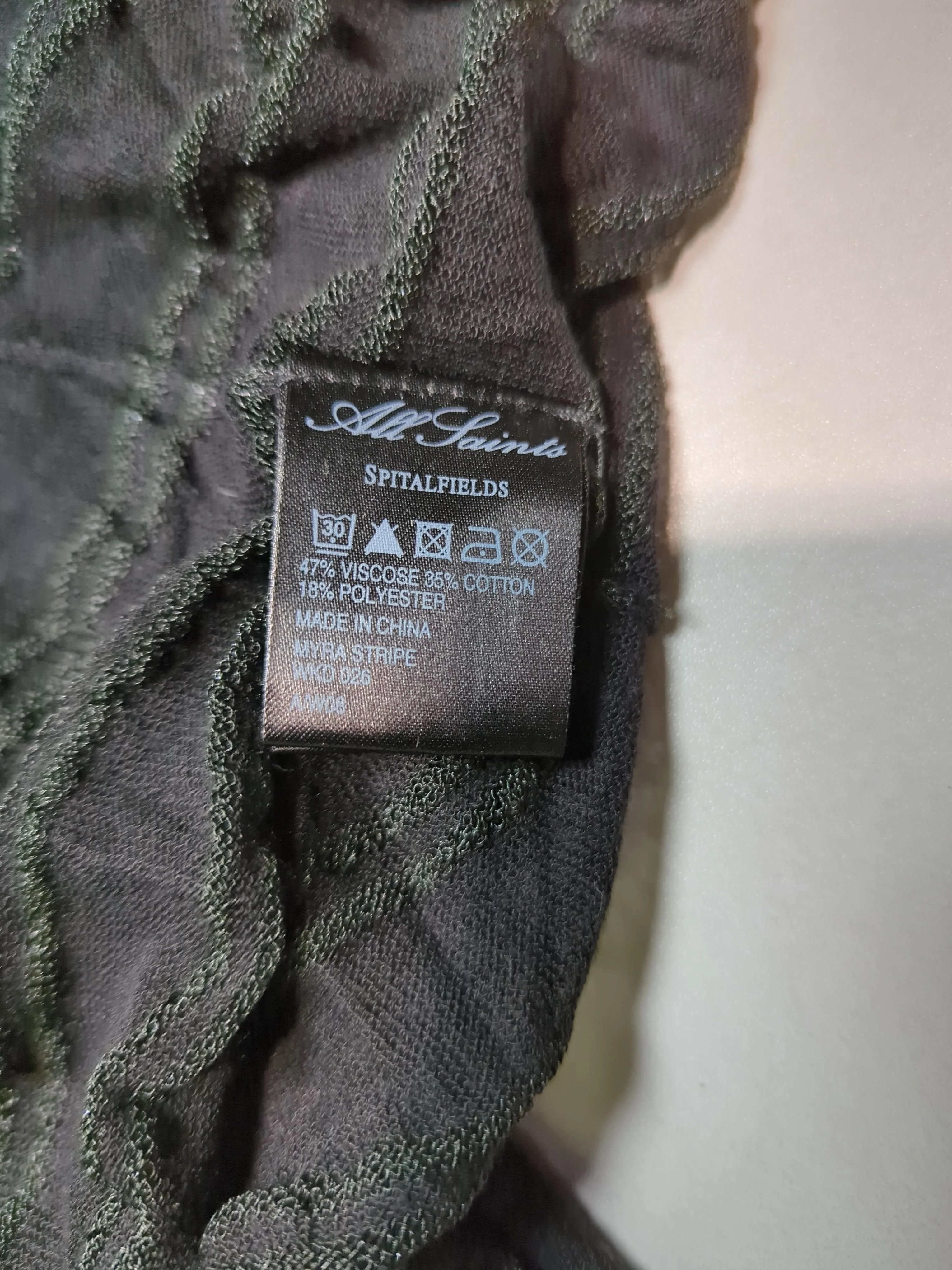 AllSaints Women's Cardigan UK 6 Black Viscose with Cotton, Polyester Cardigan - Image 6