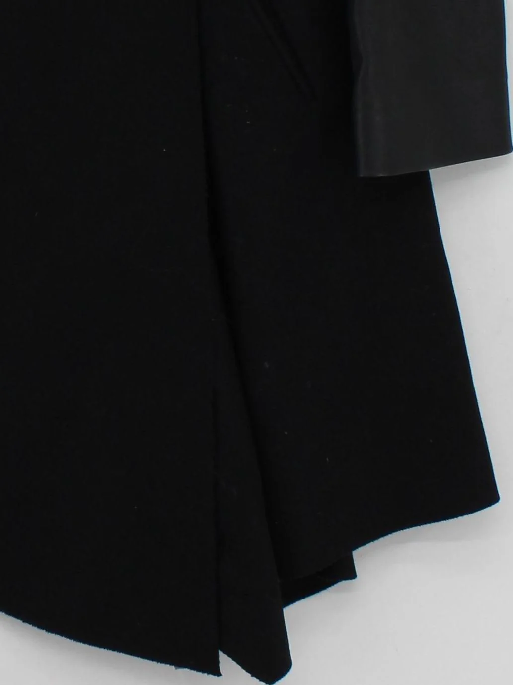 AllSaints Women's Coat UK 14 Black Wool with Polyamide, Leather Overcoat - Image 4