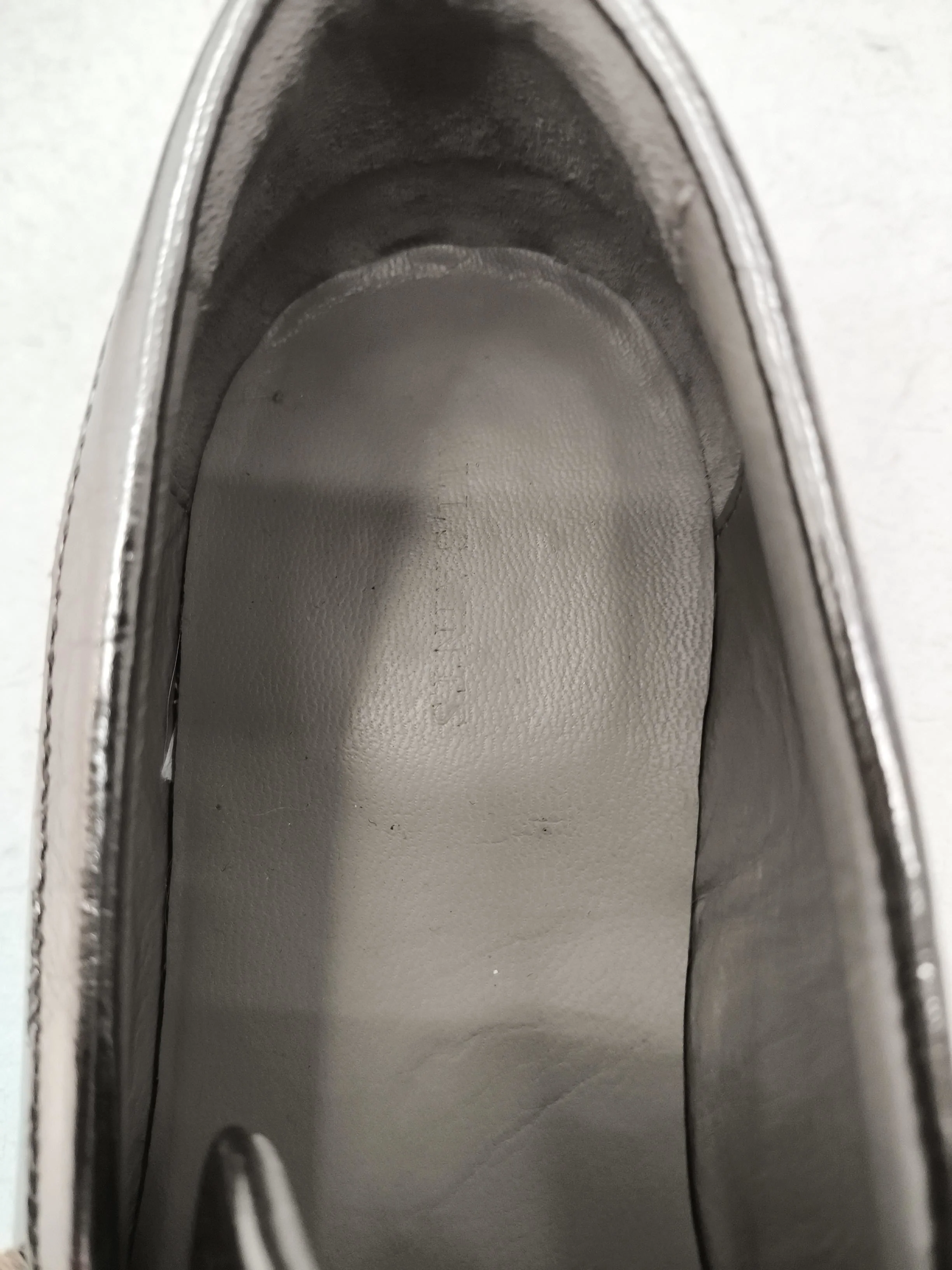 AllSaints Women's Flat Shoes UK 7 Silver 100% Leather Loafer - Image 5