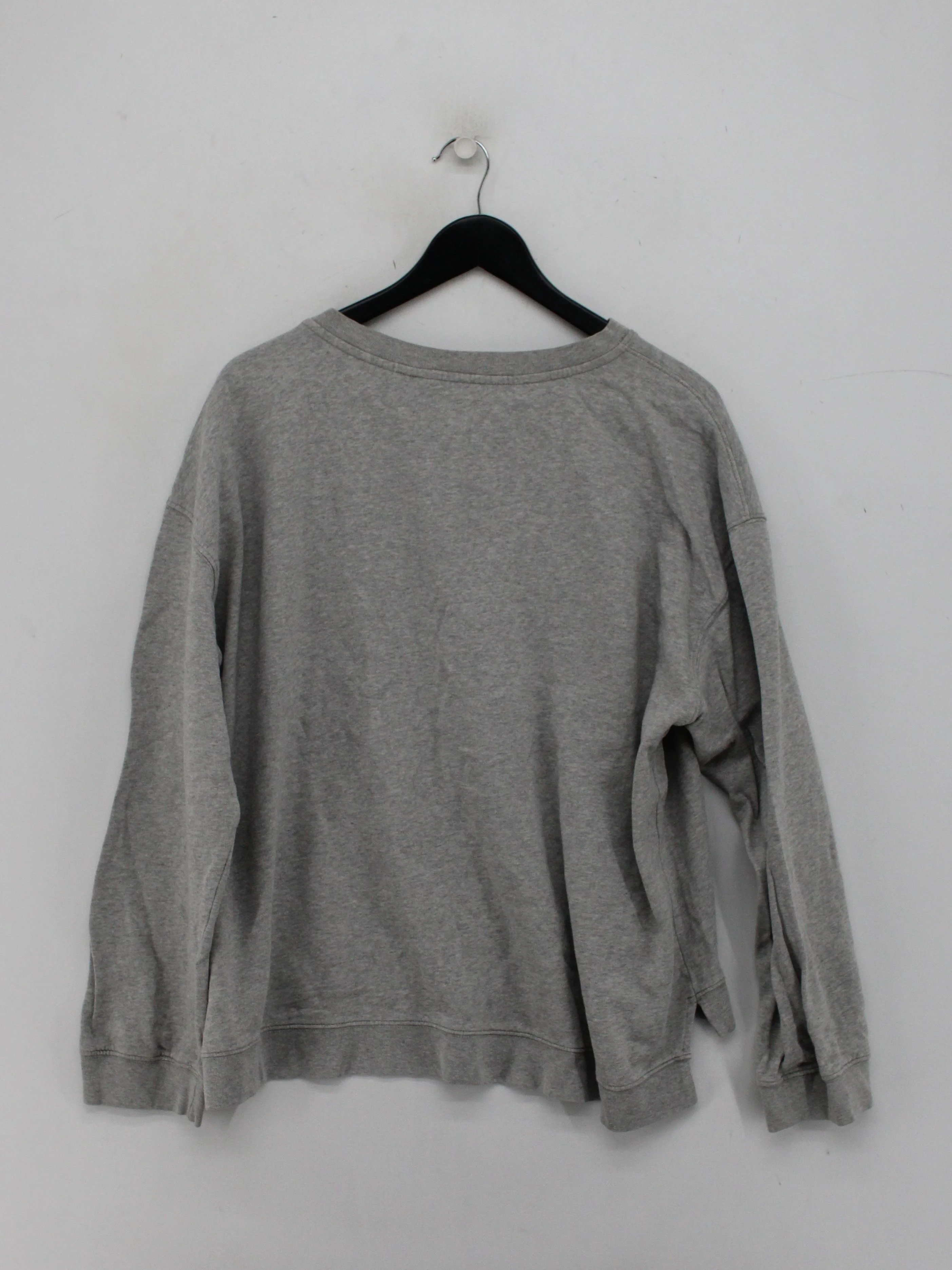 AllSaints Women's Hoodie L Grey 100% Cotton Pullover - Image 2