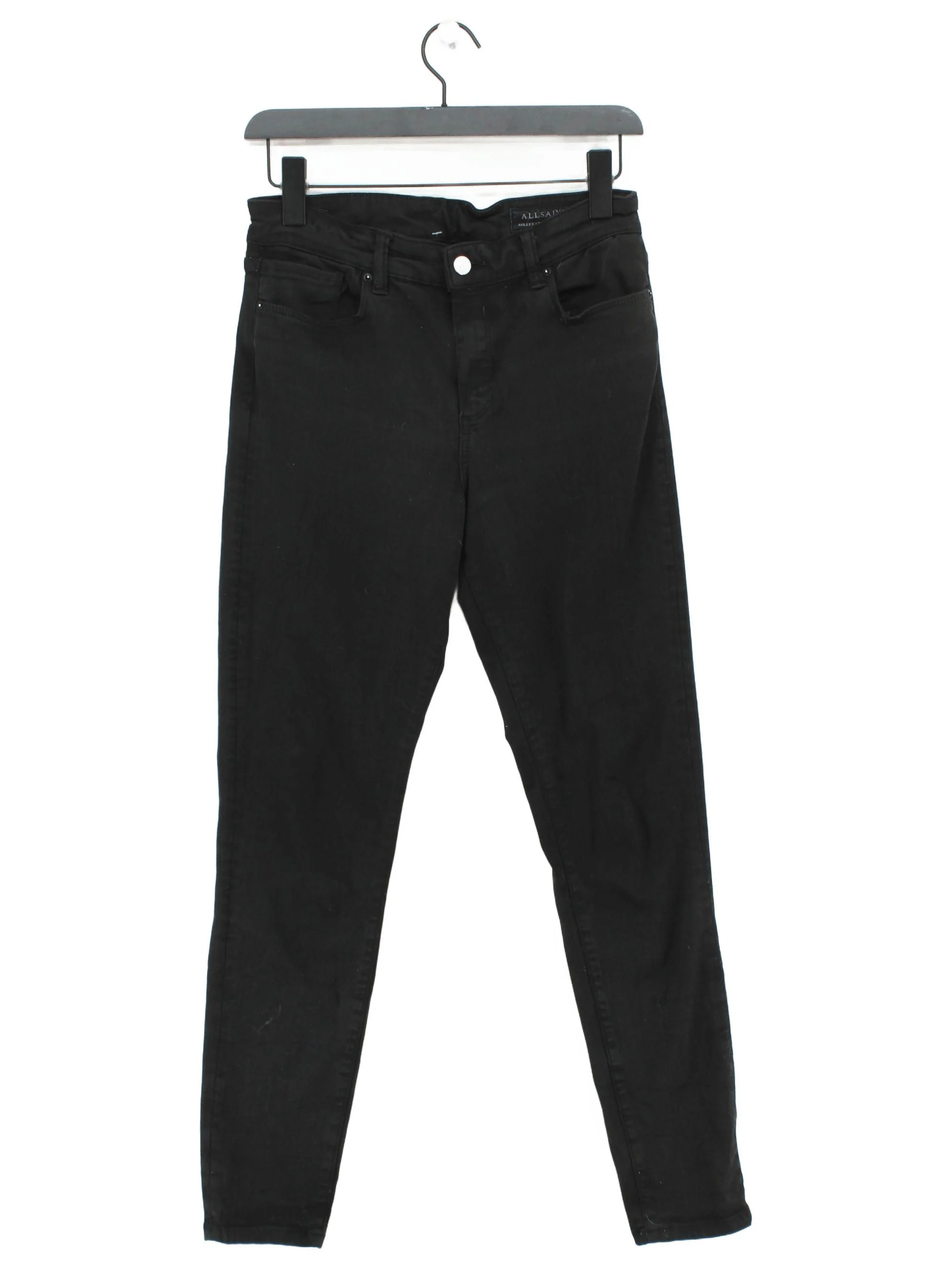 AllSaints Women's Jeans W 28 in Black Lyocell Modal