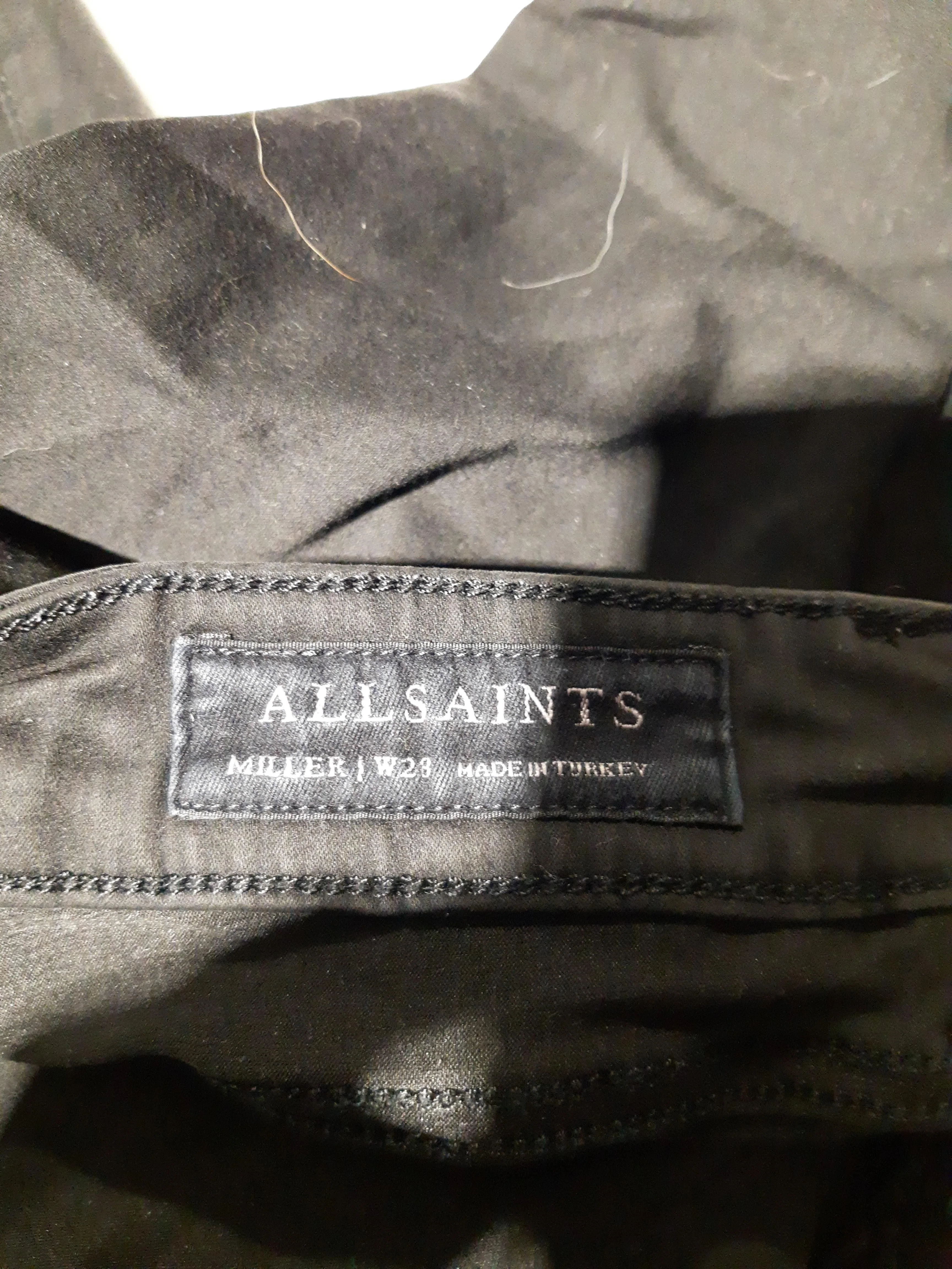 AllSaints Women's Jeans W 28 in Black Lyocell Modal - Image 6