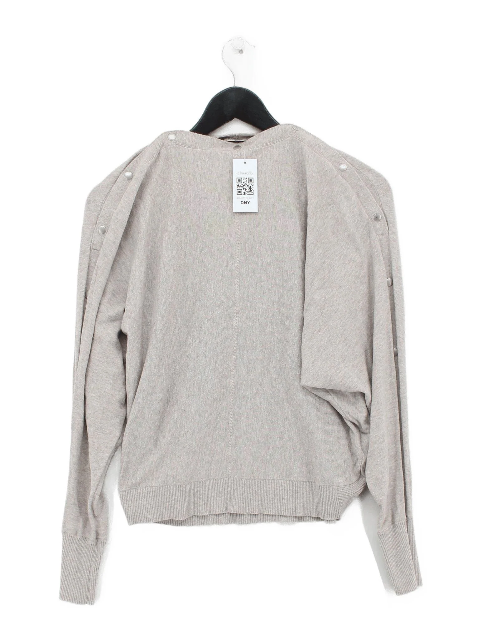 AllSaints Women's Jumper M Tan 100% Cotton Crew Neck Pullover