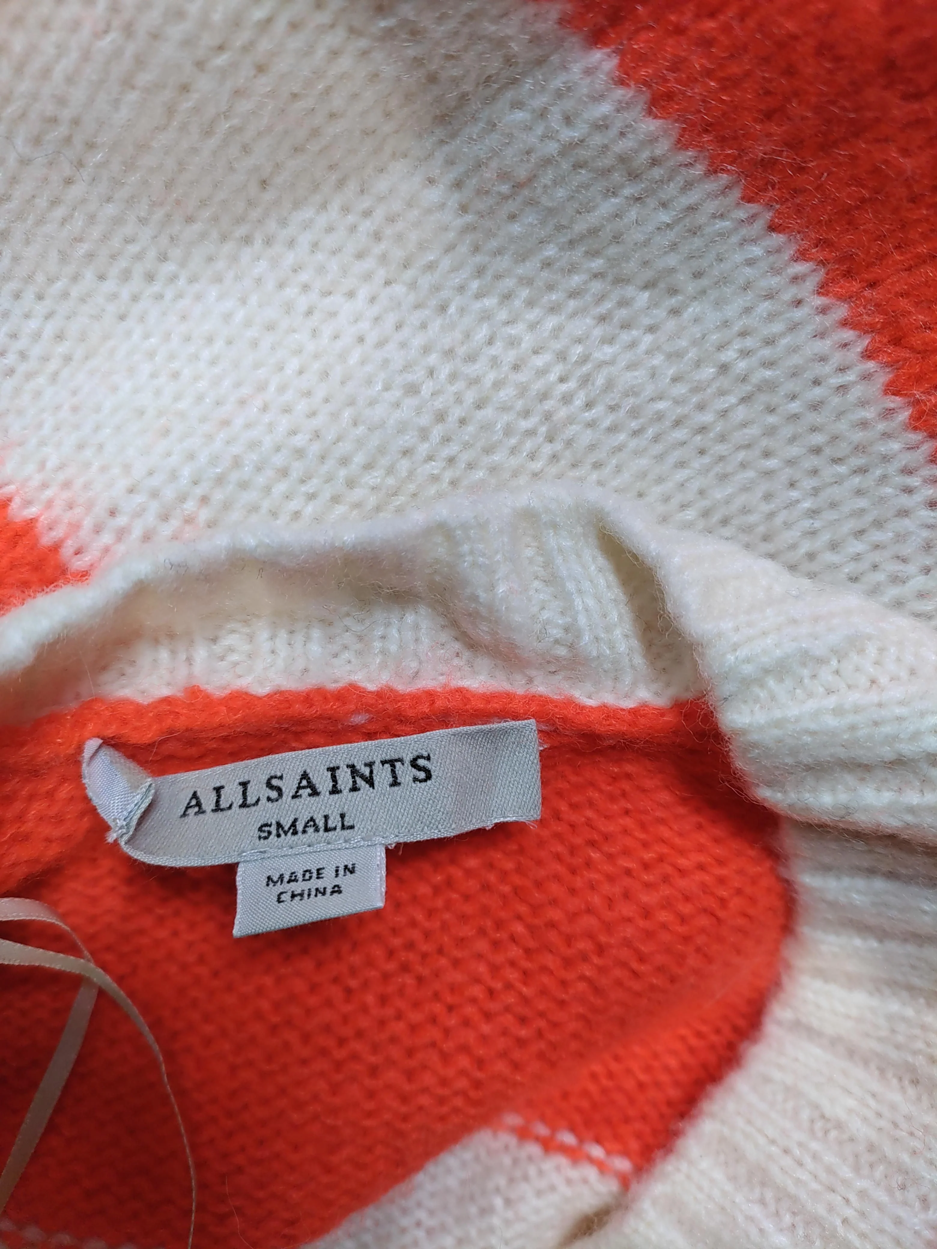 AllSaints Women's Jumper S Multi Acrylic with Polyamide, Wool Pullover - Image 5