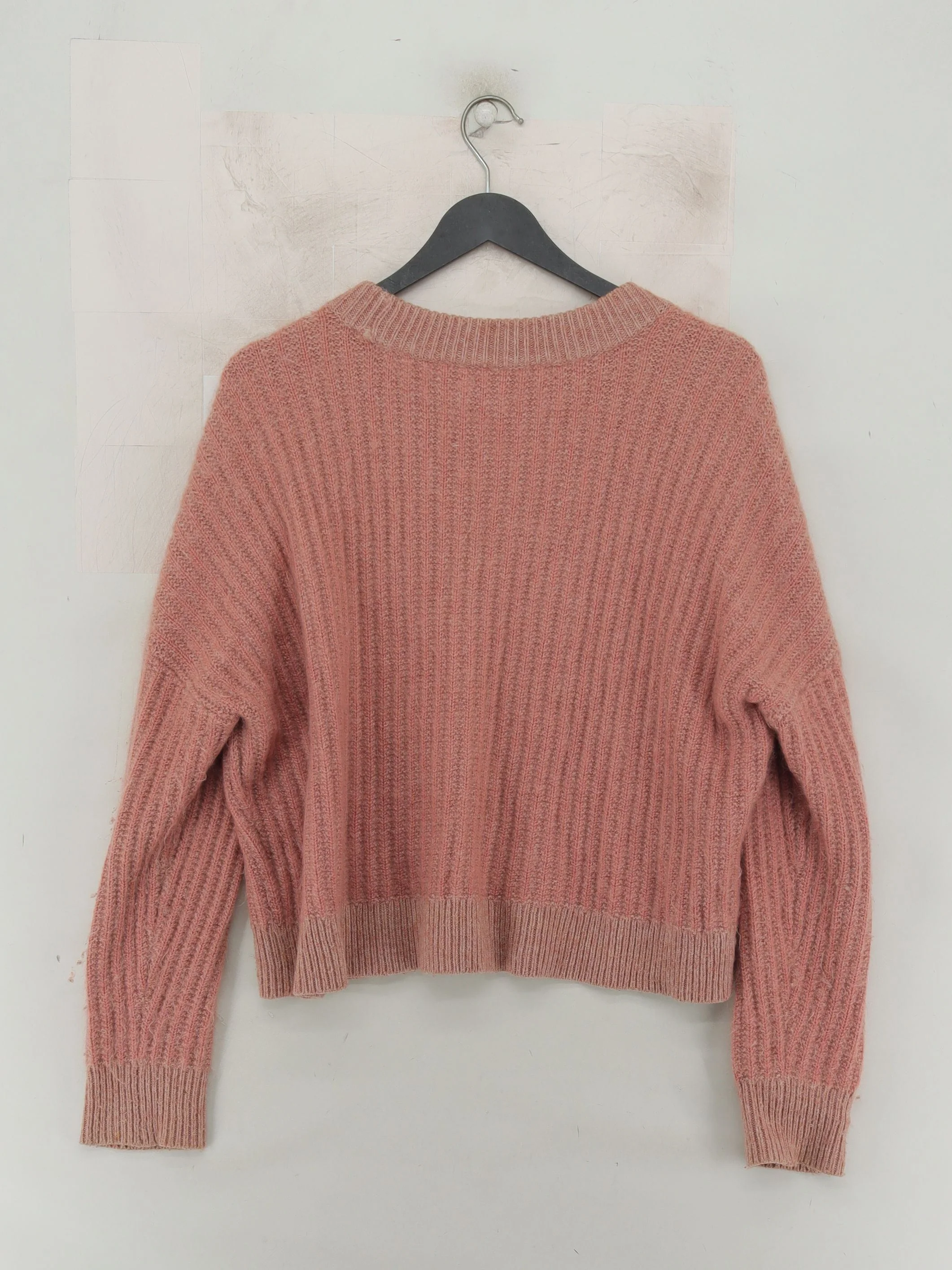 AllSaints Women's Jumper S Pink Mohair - Image 2