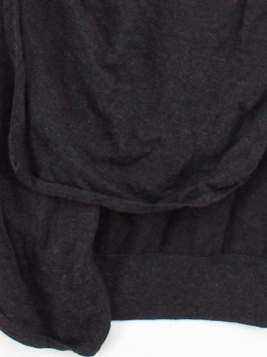 AllSaints Women's Jumper UK 10 Black Wool with Cotton V-Neck Pullover - Image 4