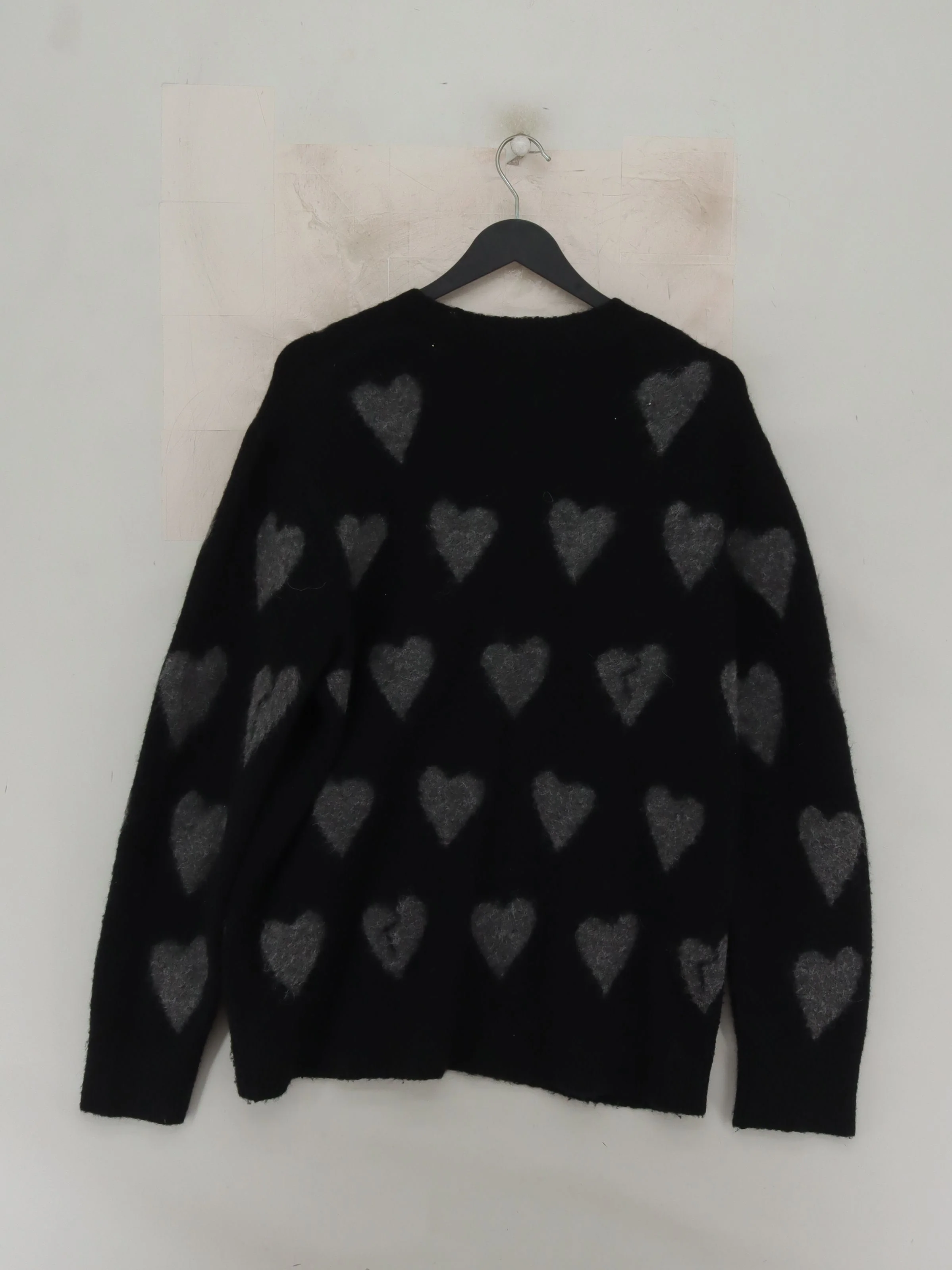 AllSaints Women's Jumper XS Black Graphic 100% Other Round Neck Pullover - Image 2