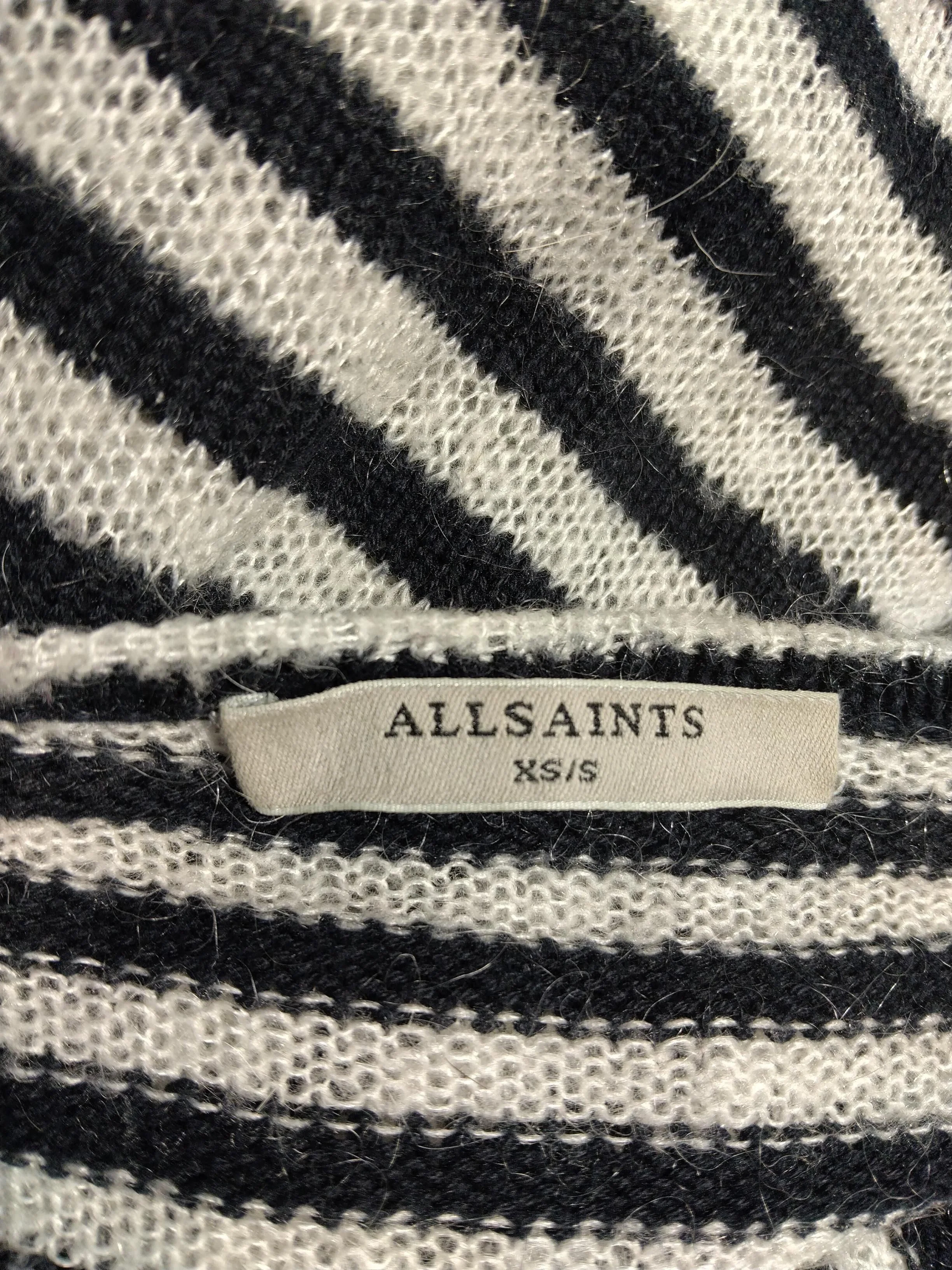 AllSaints Women's Jumper XS Multi Cotton with Acrylic, Nylon, Mohair Pullover - Image 6