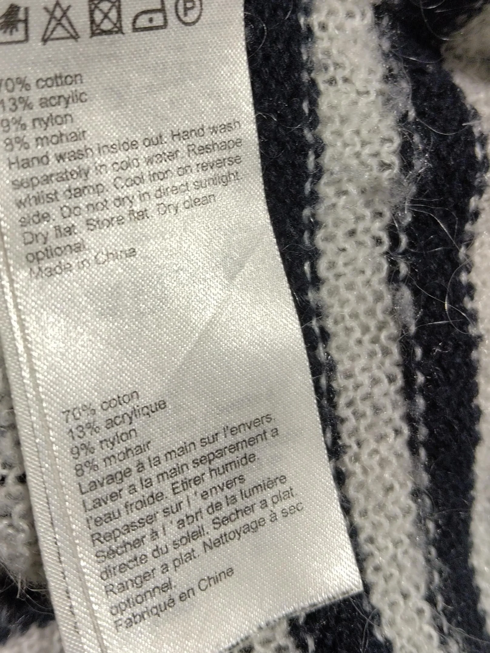 AllSaints Women's Jumper XS Multi Cotton with Acrylic, Nylon, Mohair Pullover - Image 7